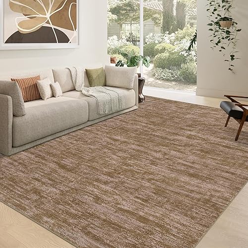 Miniatura 45 de Alfombra lavable contemporánea de 5 x 7 pies, alfombra de área grande para dormitorio, alfombra moderna, antideslizante, resistente a las manchas
