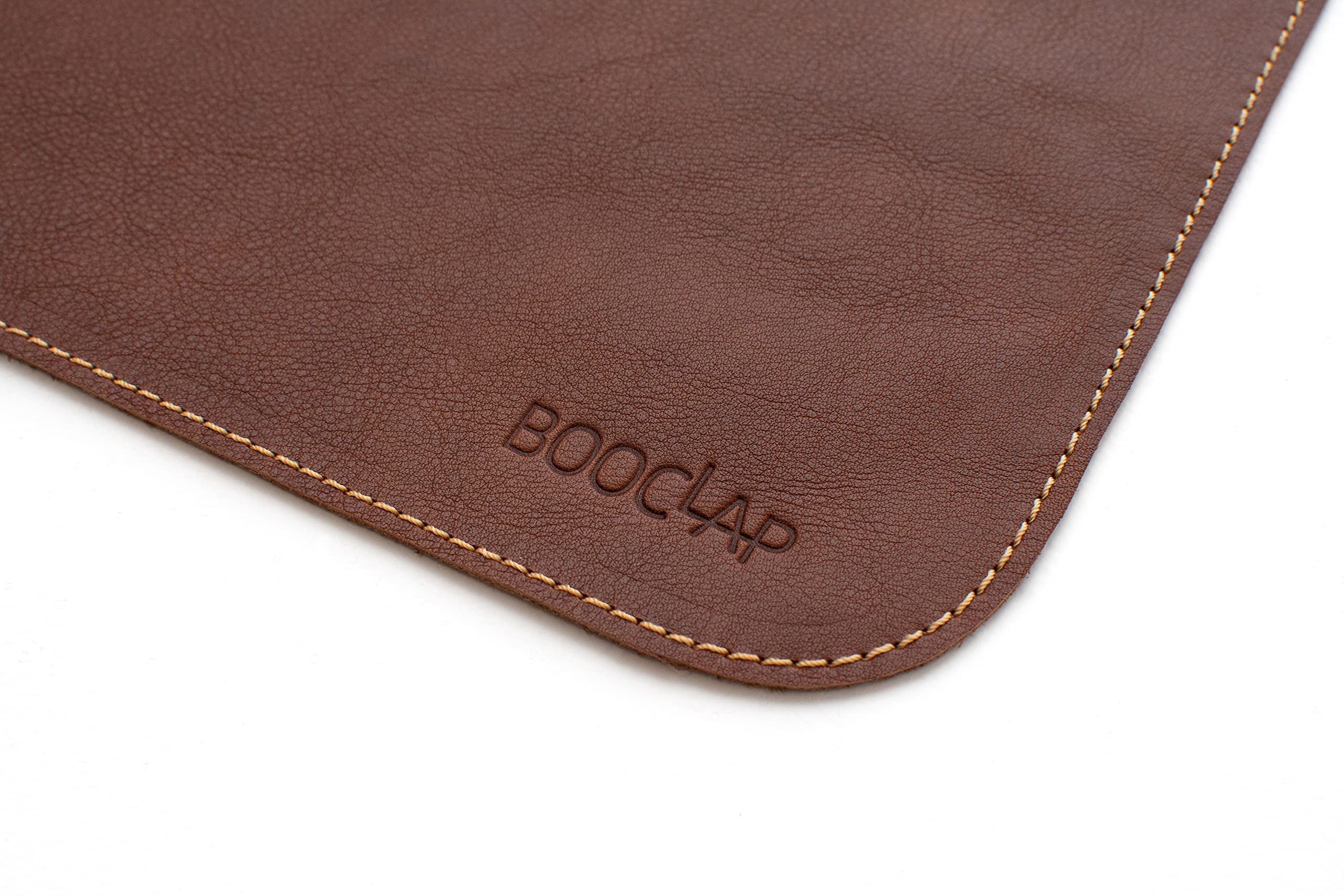 Schreibtischunterlage, Mauspad aus Leder, Mousepad aus Leder, Schreibtischunterlage aus echtem Leder, Mauspad XXL, Mauspad (Braun)