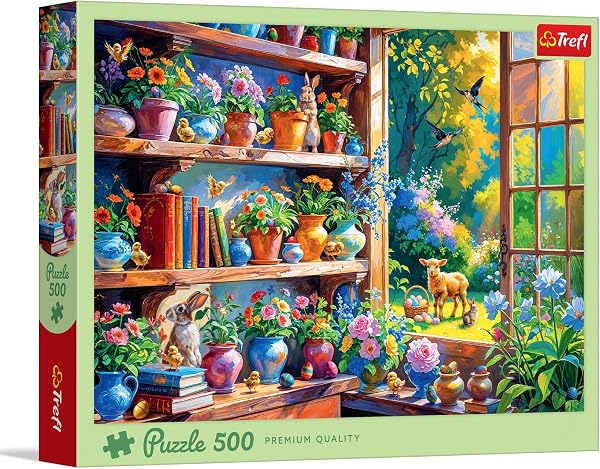 Trefl – Frühlingsmorgen in der Orangerie – 500 Teile – DIY-Puzzle, kreative Unterhaltung, für Erwachsene und Kinder ab 10 Jahren - 1