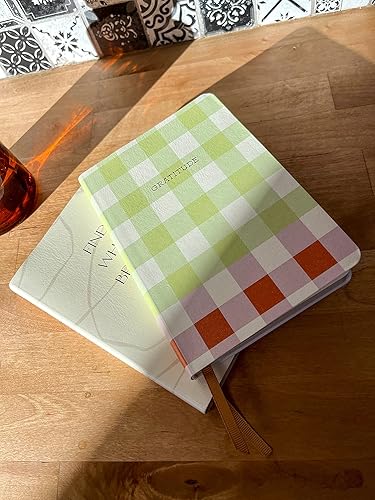 Miniatura 6 de DesignWorks Ink Diario de gratitud con 196 páginas guiadas para pensamientos y objetivos diarios con bolígrafo y marcador de cinta. Diario diario de