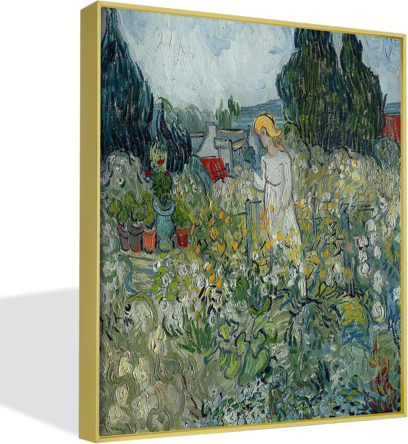 DIY Metal 20x24 Canvas Frame for 0.6-0.9" Deep Oil Painting,Black