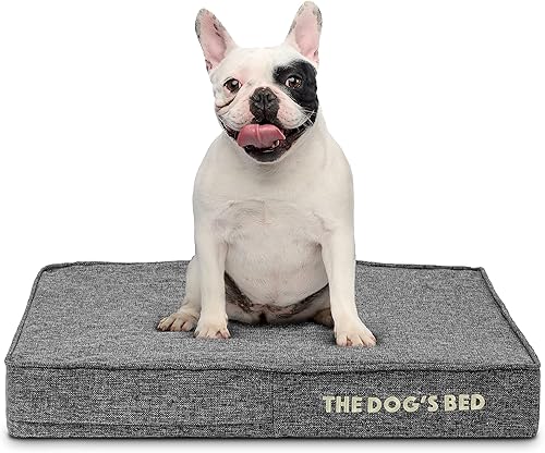 Miniatura 19 de The Dog's Bed - Cama ortopédica de espuma viscoelástica para perro, grande gris y negro, impermeable, cama de apoyo con fundas reemplazables, negro