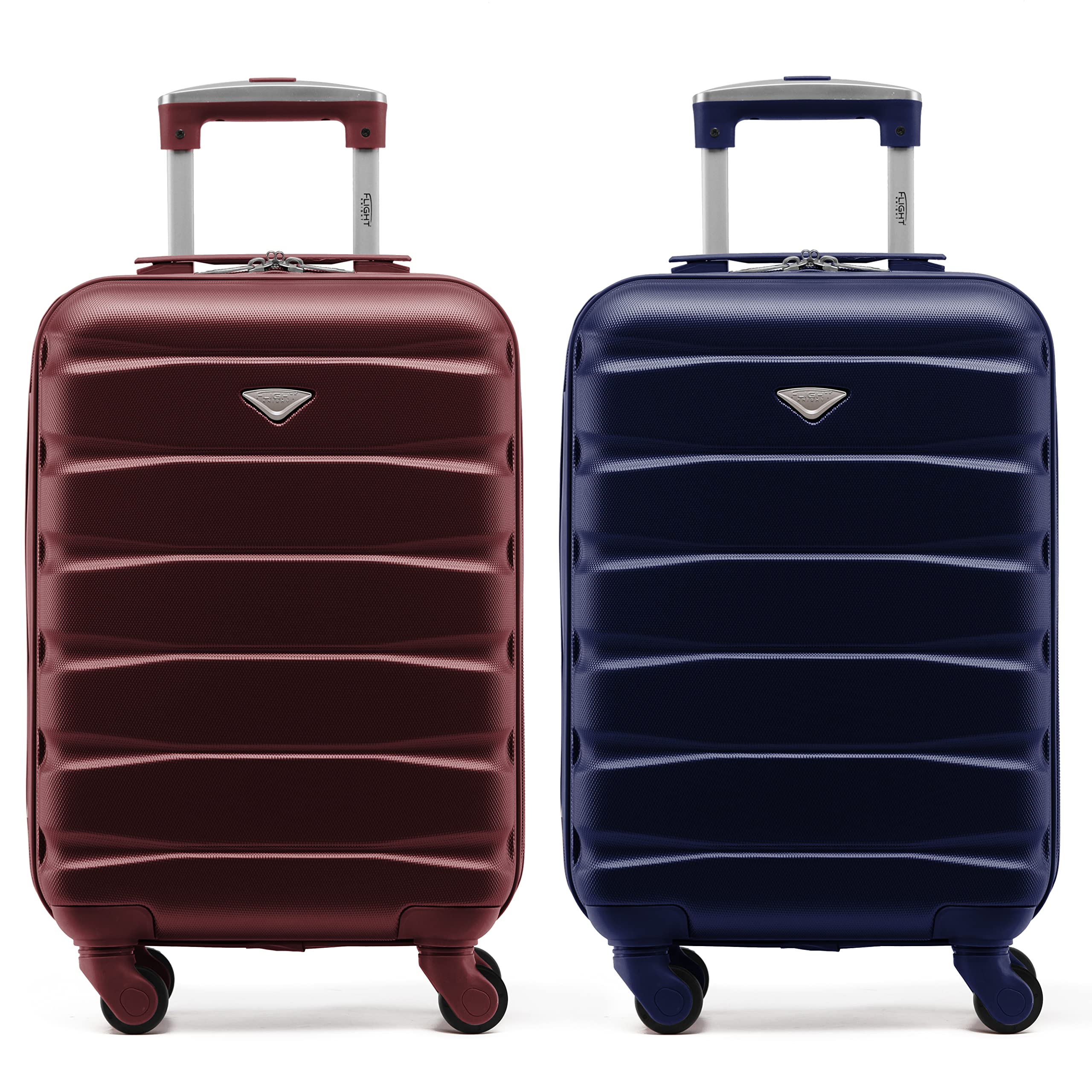 Flight Knight Suitcase Set of 2 Lightweight 4 Wheel ABS Hard Case Cabin Carry On Hand Luggage Approved for Over 100 Airlines Including easyJet, British Airways, Ryanair & Many More 55x35x20cm — view 129