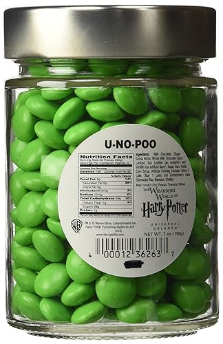 Miniatura 3 de Universal Studios magos mundo de Harry Potter Park Emporio honeydukes U no Poo Chocolate Covered Candies 7oz Candy Collectible tarro de vidrio