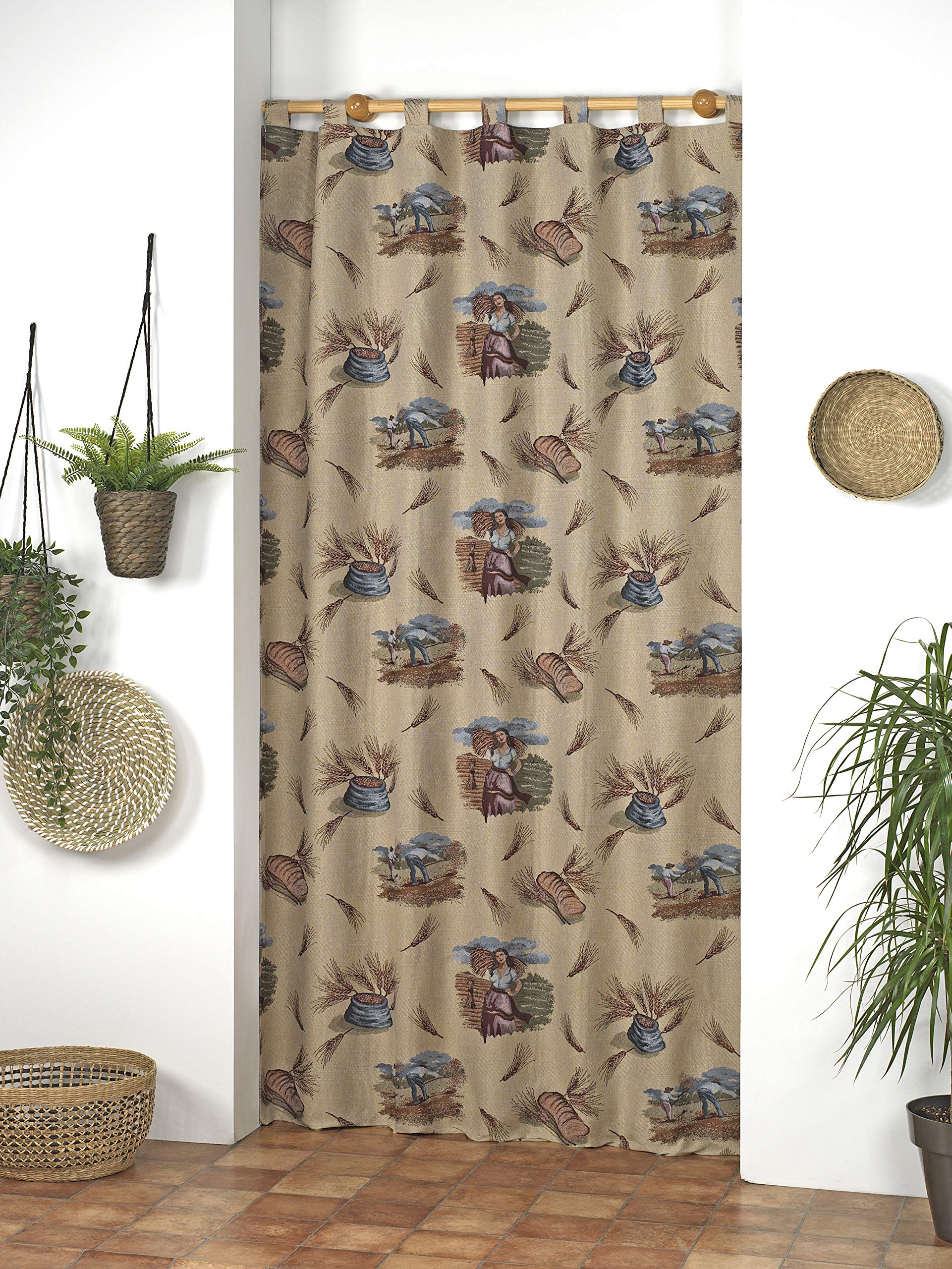 Martina Home Cortina Trabillas ALPUJARRA Trigo 140X260 - Unico