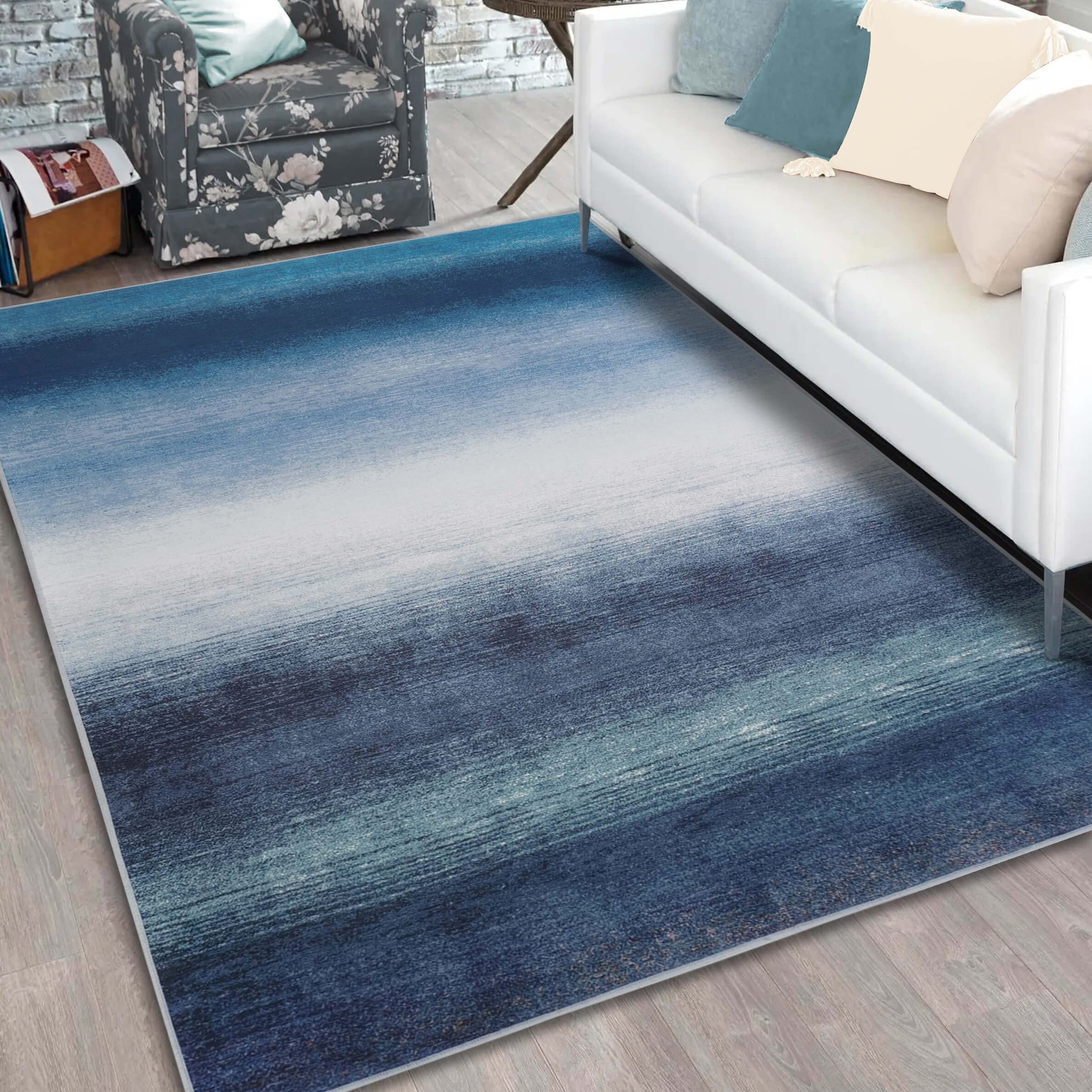 Vernal Machine Washable Non Slip Area Rug for Living Room, Bedroom