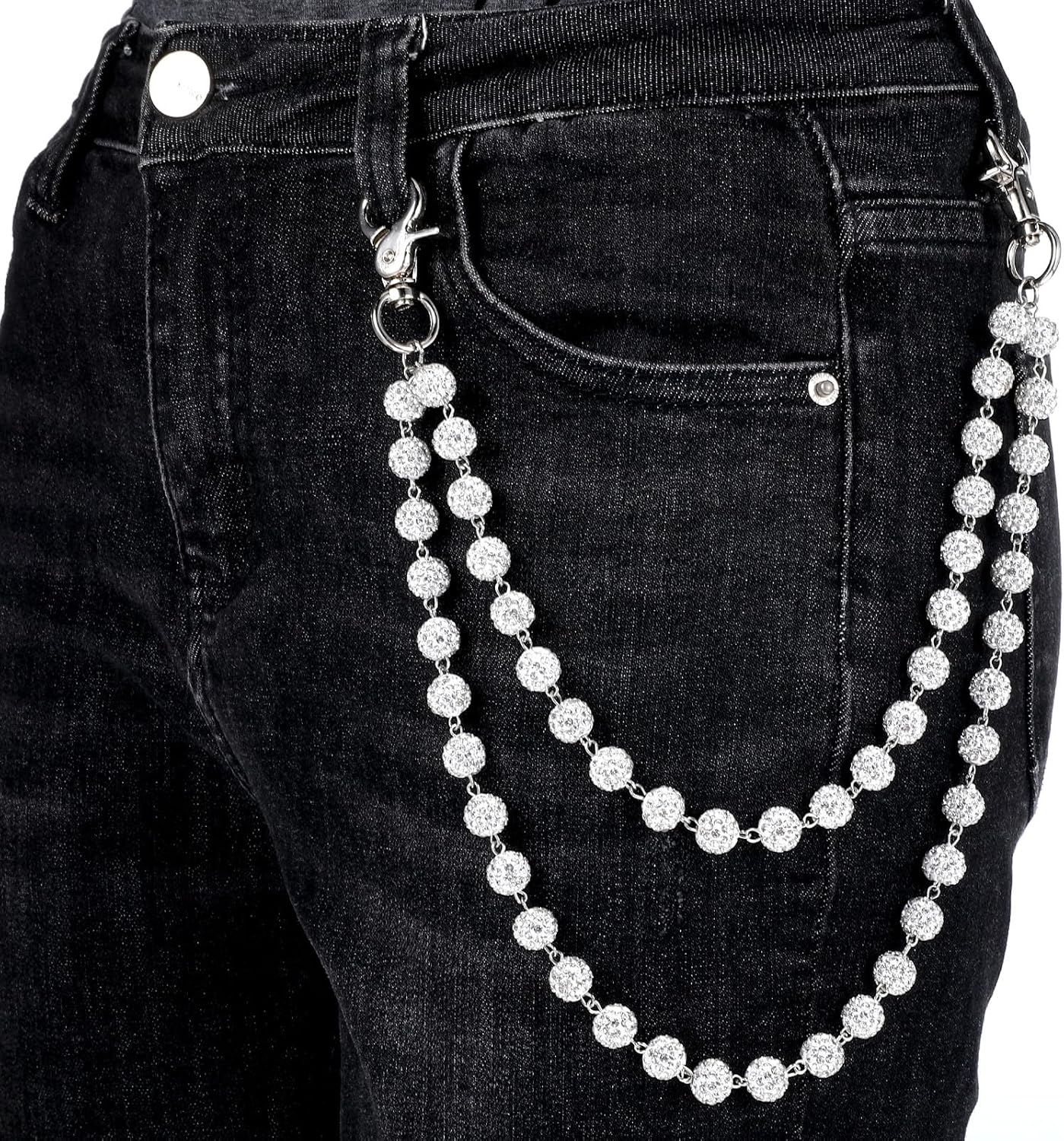 SHENLIU Wallet Chains Ceramic Bead Waist Chain Bohemian Pants Chains for Men Women, Clothing Bag Accessories - Image 7