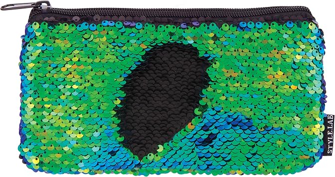 Style.Lab by Fashion Angels Magic Mini Sequin Pouch - Mermaid/Iridescent Black