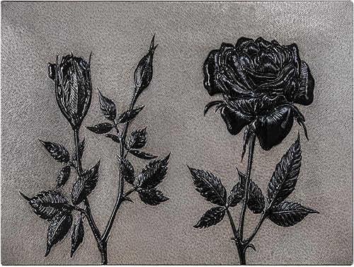 Kitchen Backsplash, Rose Flowers Copper Backsplash, Custom Copper Backsplash Panel, Handmade Copper Backsplash Tile, Indoor Outdoor Wall Decor