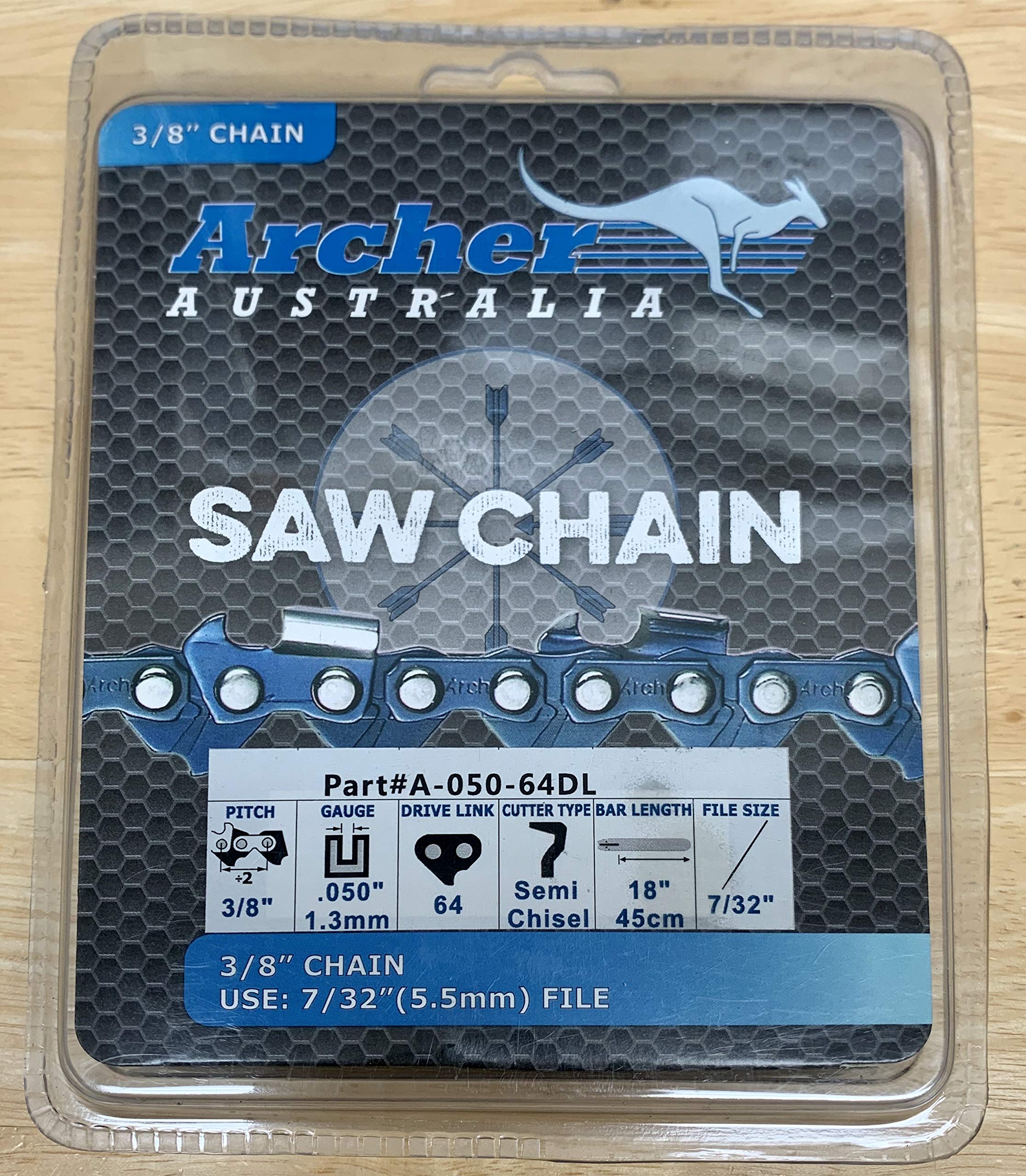 Catena Motosega 1/4" - 1,1 Mm .043" - 38 Maglie Prof. S.tondo Con Antirimbalzo 452835 - Foto 2