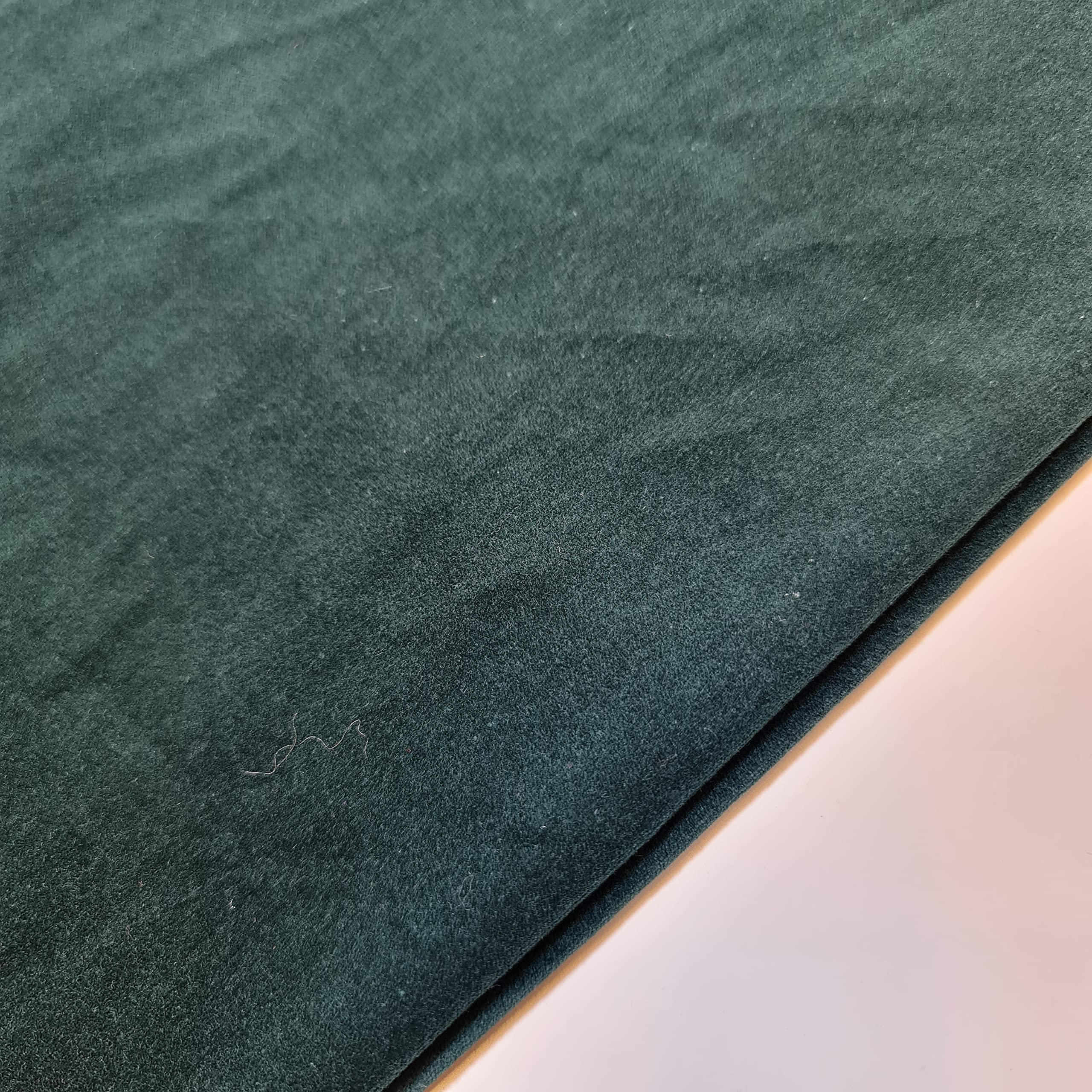 5 Meter 100 % Baumwolle Samt Stoff Kostüm Kleid Basteln Polstermaterial 111,8 cm (Flasche)