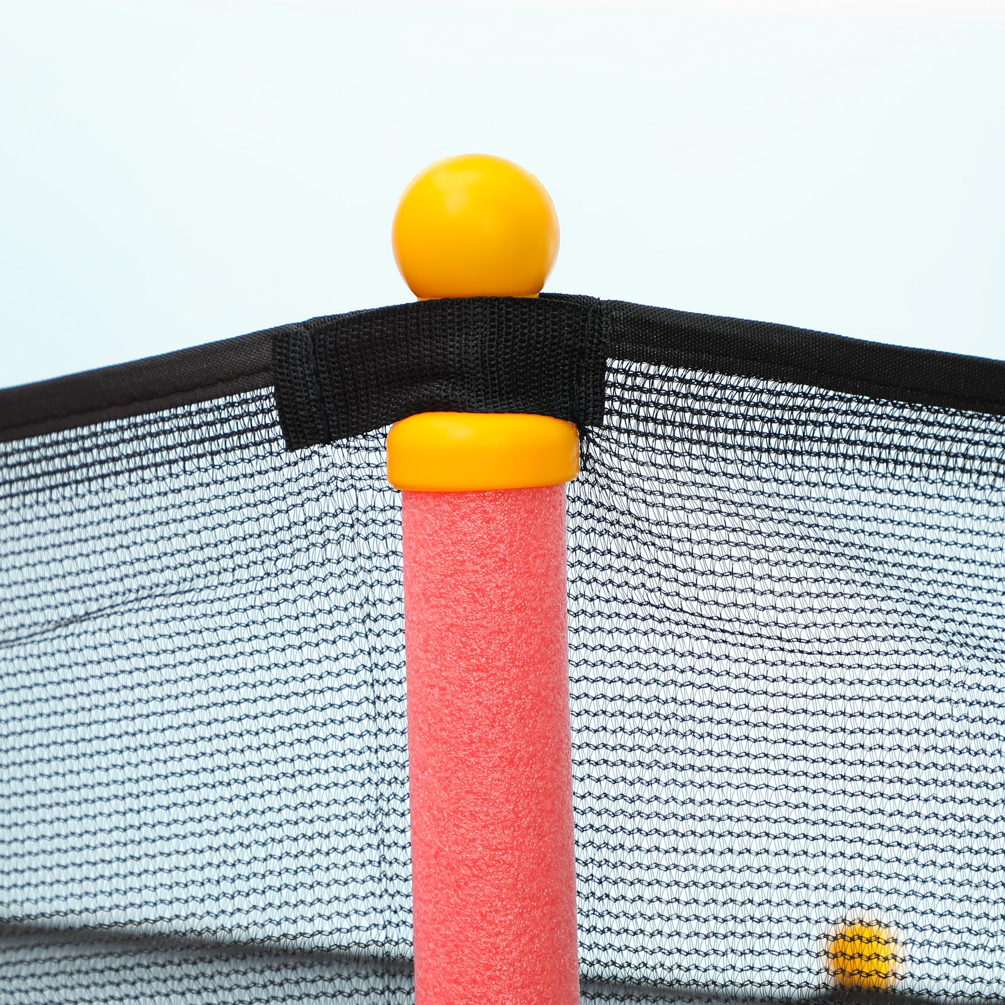 HOMCOM Trampolin Outdoor, Kindertrampolin Gartentrampolin mit Sicherheitsnetz, Randabdeckung für Kinder 3-10 Jahre bis 50 kg belastbar