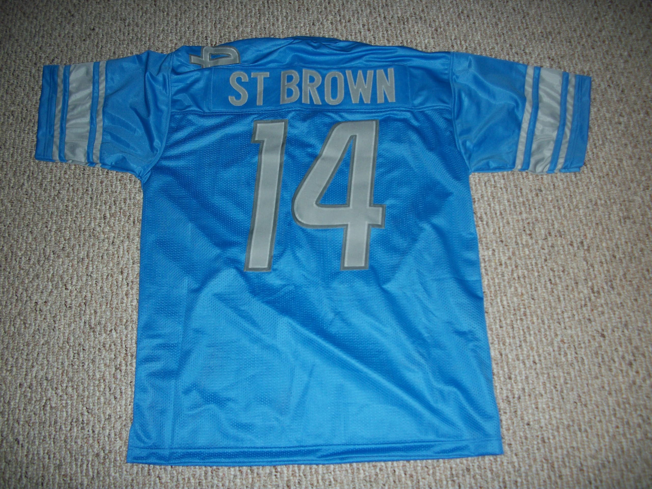 Amazon.com: Amon-Ra St Brown Jersey #14 Detroit Custom Stitched
