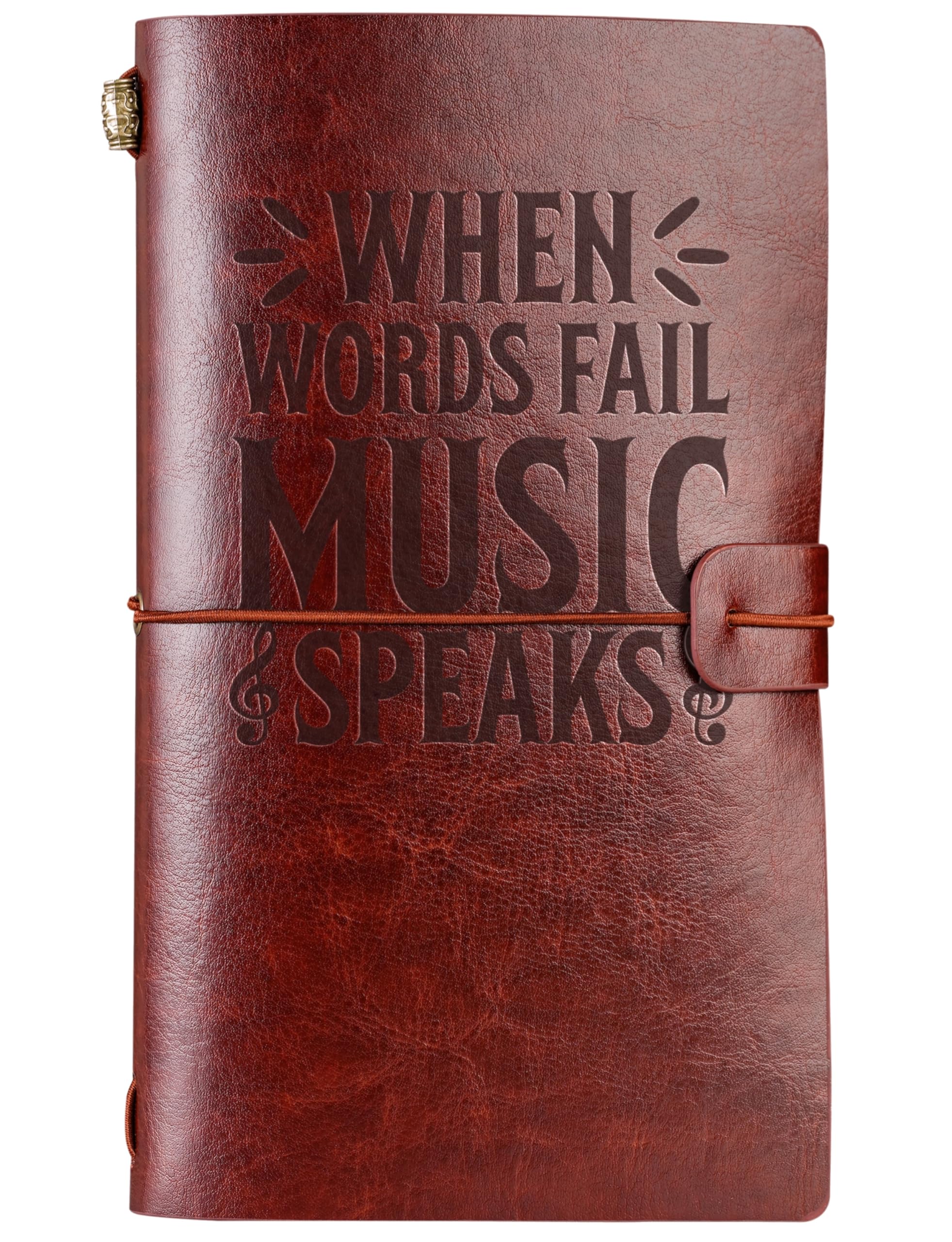 InnoBeta Music Lovers gifts Embossed Journal Notebook, for Music Lovers, musicians, teachers, men on Christmas, Birthday, Travel Diary, Lined Planner,