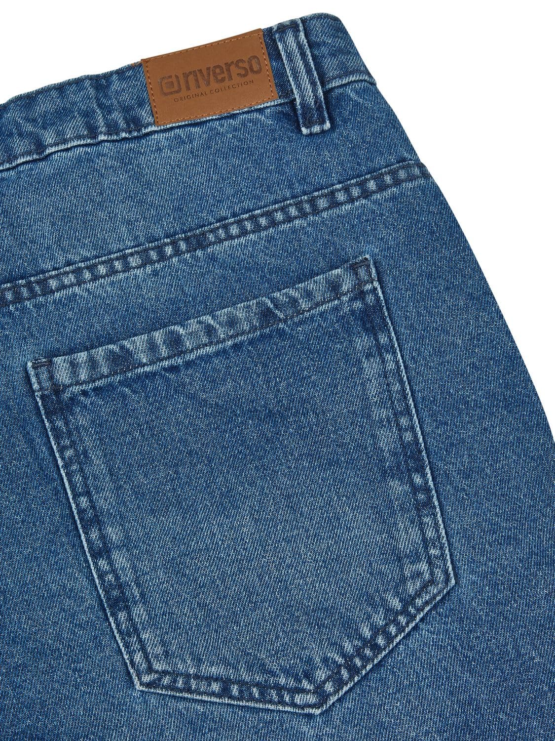 riverso Jeans Shorts Herren Loose Fit RIVAshton Kurze Hosen Shorts Sommer