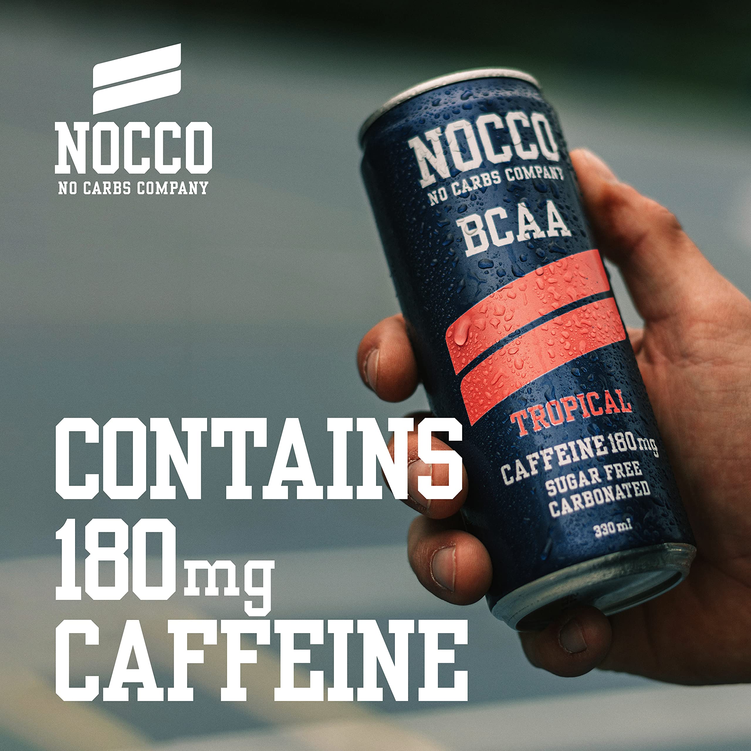 NOCCO Energy Drink BCAA, 180mg Caffeine sugar free drinks enhanced