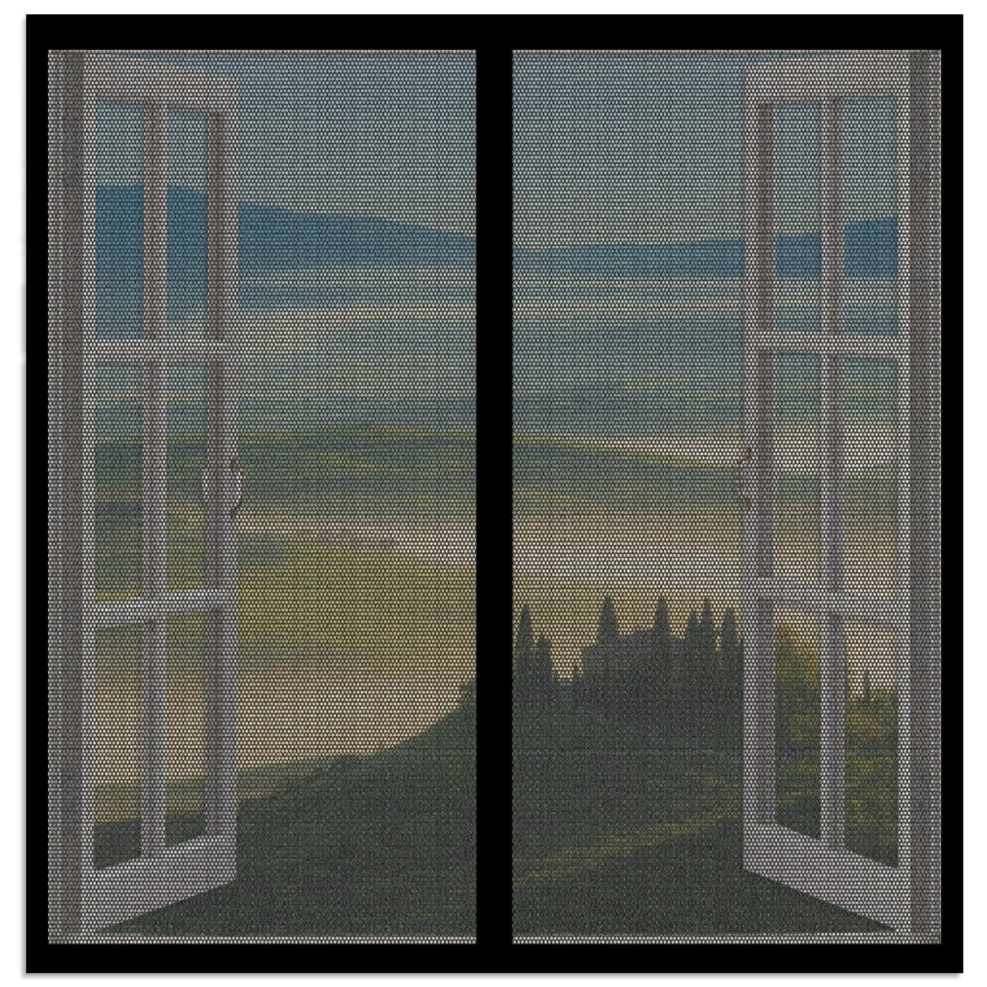 Renxtao Black Magnetic Fly Screen Window Adjustable 145 X 155 Cm Keep Fly Mosquito Out Window Net Magnetic Mesh With Installation Accessories For Windows Doors And Patio Screens,