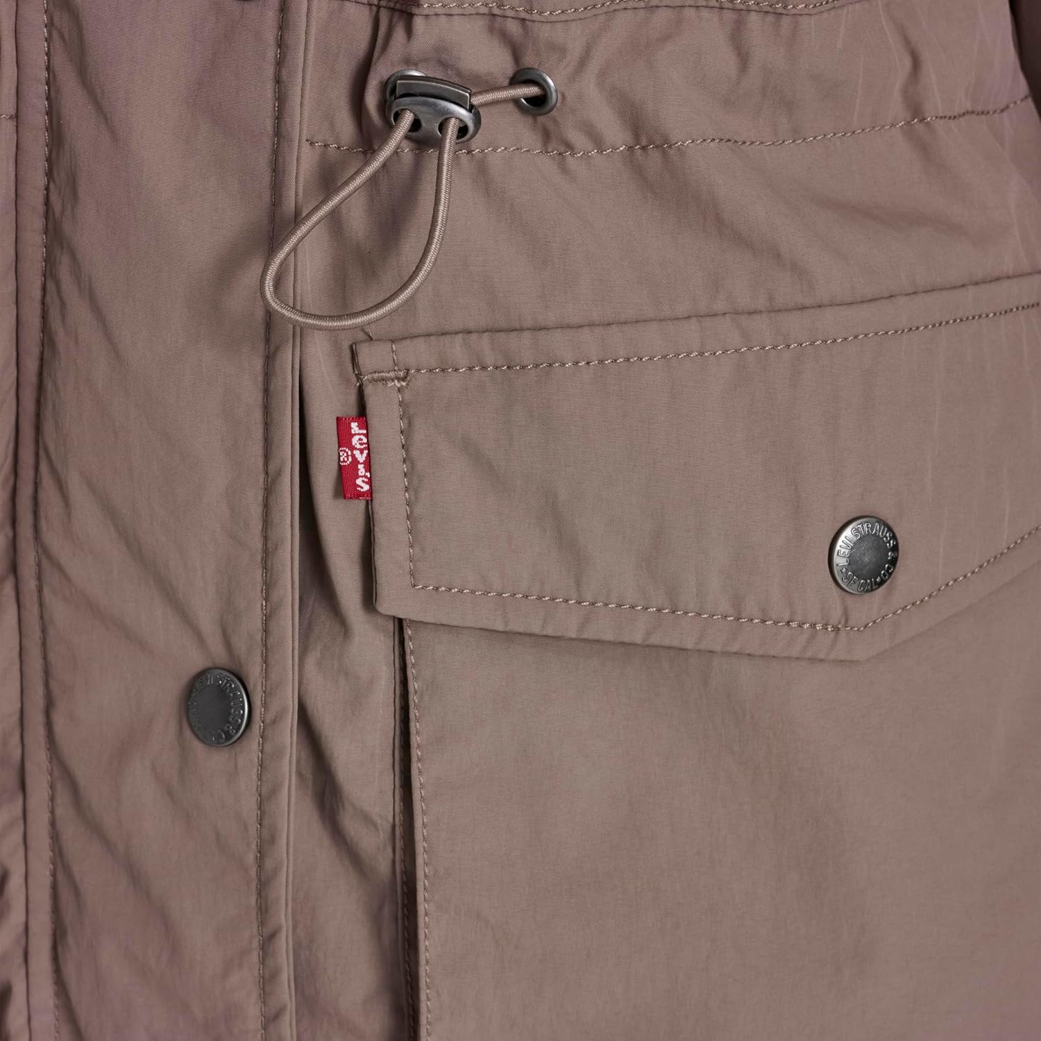 Levi's Women's Cinch-waist Hooded Rain Anorak