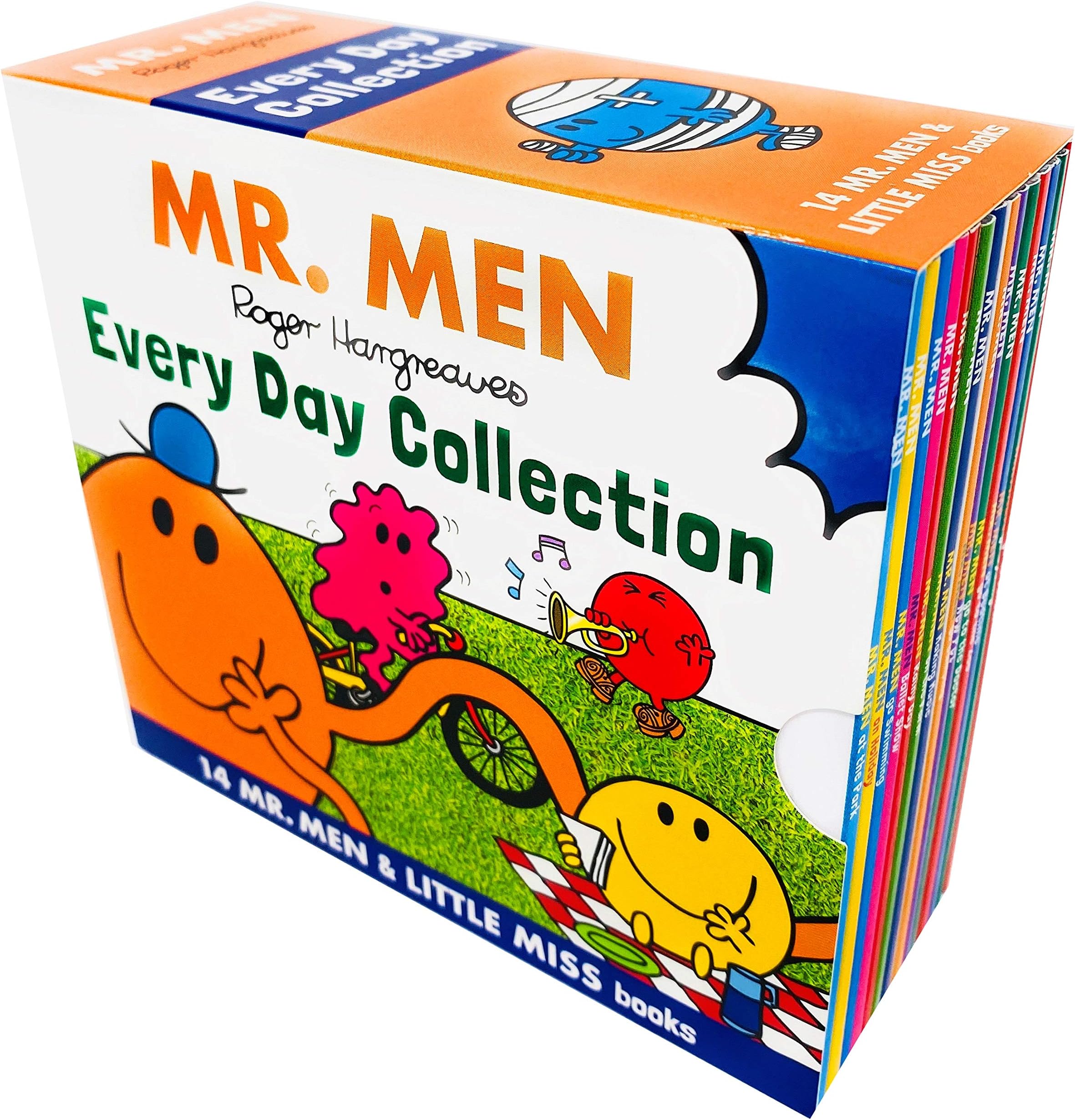 EGMONT Mr Men and Little Miss Everyday Collection 14 Books Slipcase Set (Mr. Men Making Music, Mr. Men on the Farm, Mr. Men on Holiday...etc)