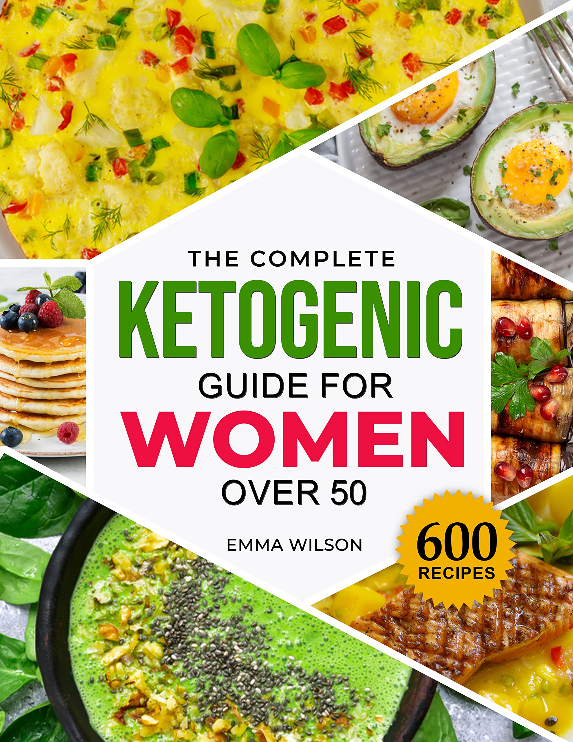 The Complete Ketogenic Guide for Women Over 50: 600 Healthy and Delicious Recipes to Eat Well Every Day, Lose Weight, and Regain Confidence in your Body. 30 Days Meal Plan Included