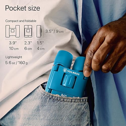 Miniatura 6 de Binoculares pequeños para adultos y niños  Artículos esenciales para cruceros, camping, observación de aves, viajes, senderismo, accesorios de