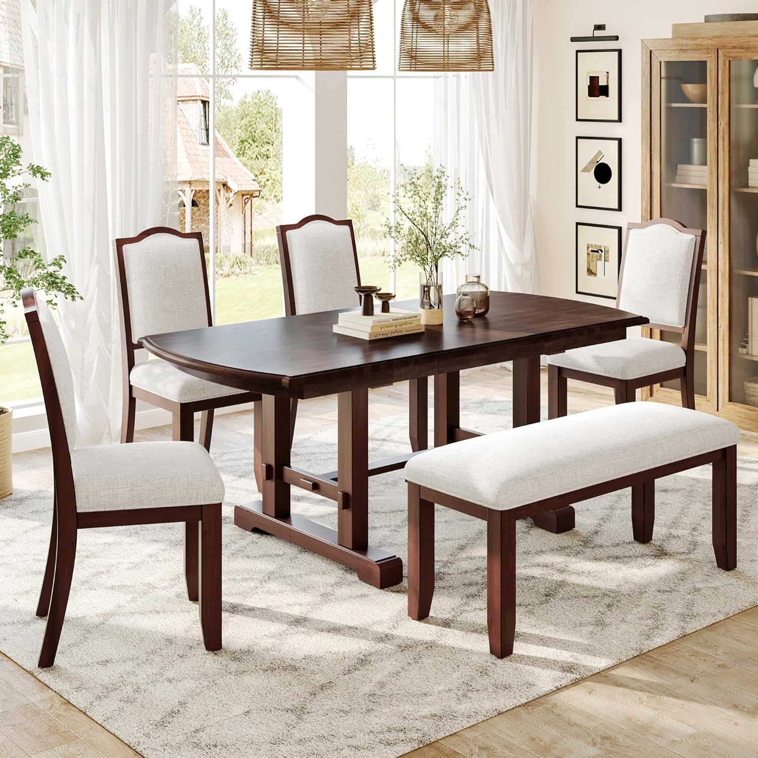 THINK 30 6-Piece Dining Table Set in a dining room setting