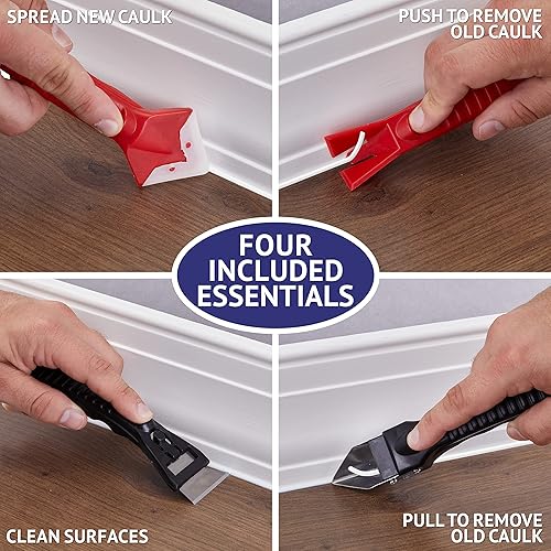 Miniatura 8 de RightHand Pistola de calafateo manual de salchichas de 203fl oz dispensador cilíndrico a prueba de fugas para pegamento adhesivo y sellador con 10