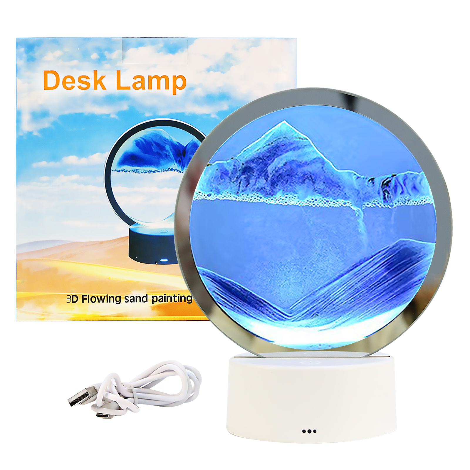 3D Sandbild Zum Drehen - Beruhigende Dekoration Für Büro & Wohnzimmer