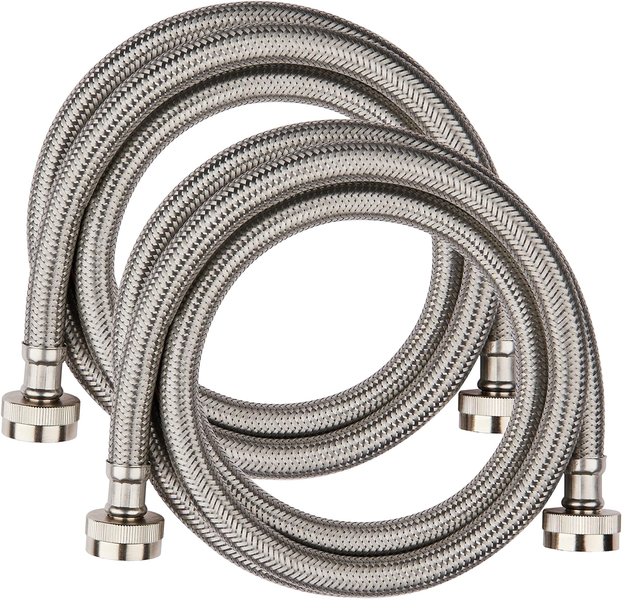 Washing Machine Hoses 6FT 2 Pack with 90 Degree Elbows