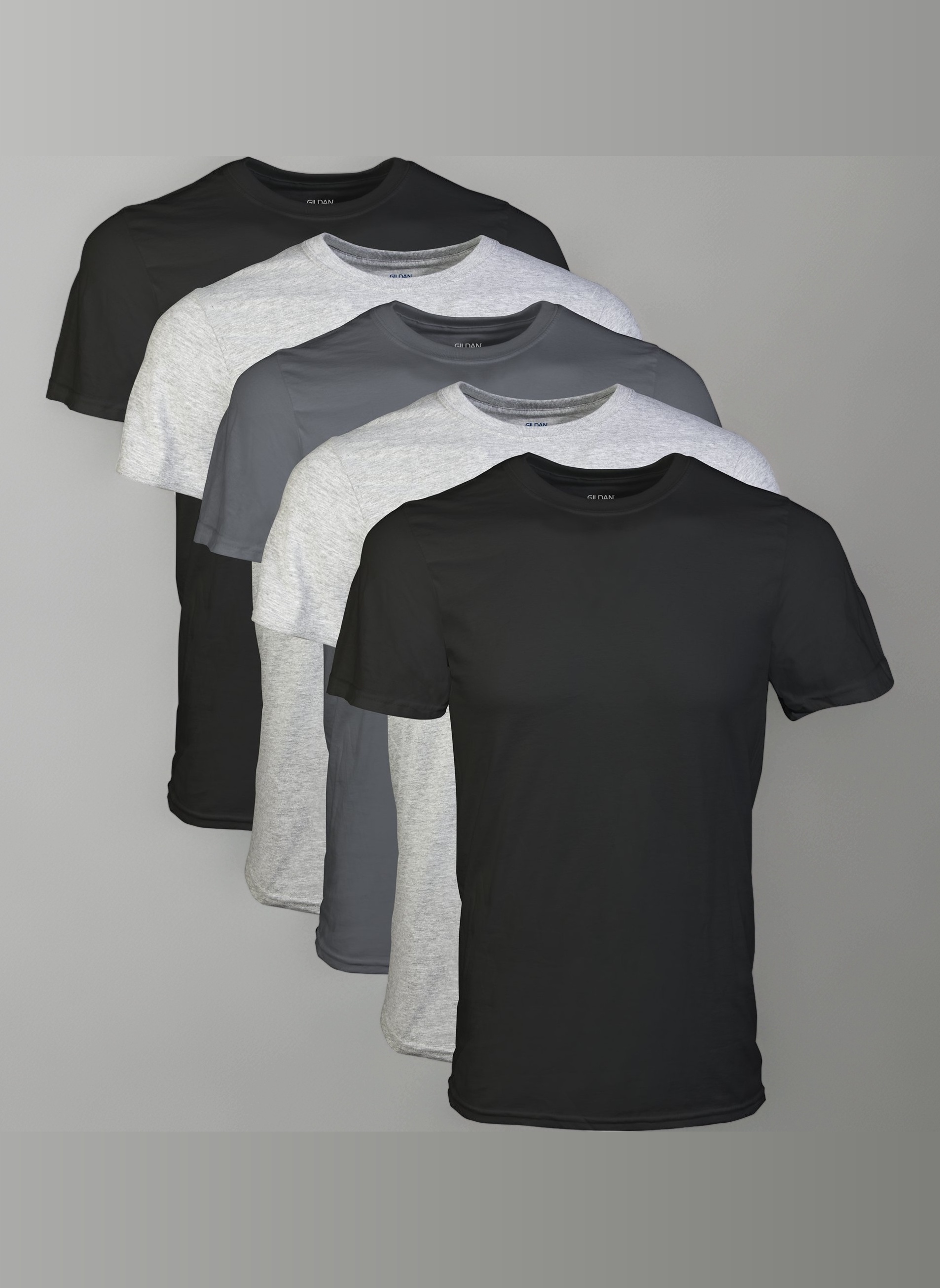 GILDAN Men's Crew T-Shirt Multipack Underwear (Pack of 5)
