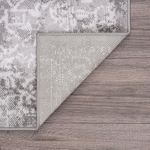 Miniatura 8 de Cinda Gray Modern - Alfombra de área de 5 x 7, 5 x 7, alfombras para sala de estar, comedor, alfombra de dormitorio, alfombra de cocina, alfombra de