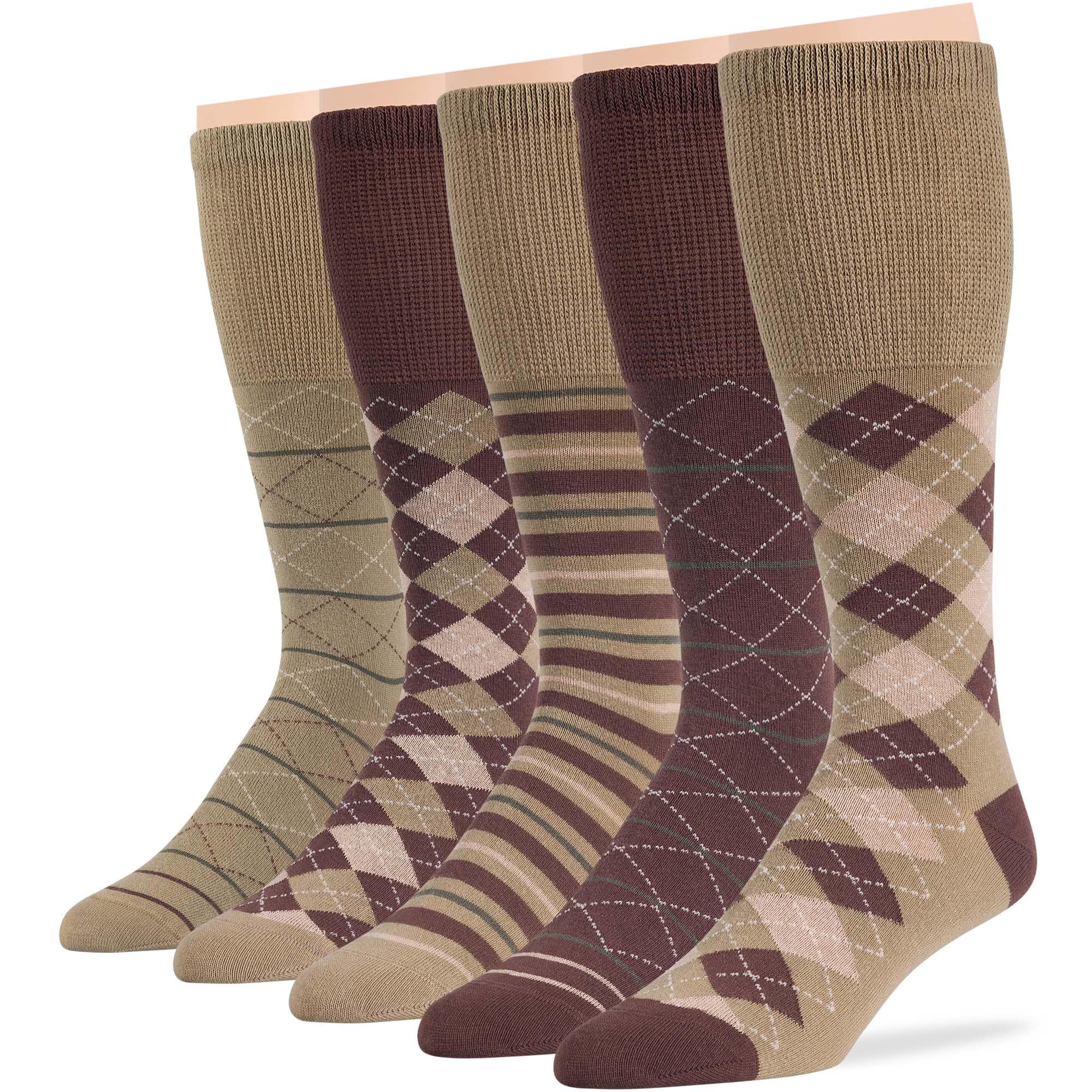 7BIGSTARS KINGDOM Men Diabetic Non-Binding Fashion Cotton Socks