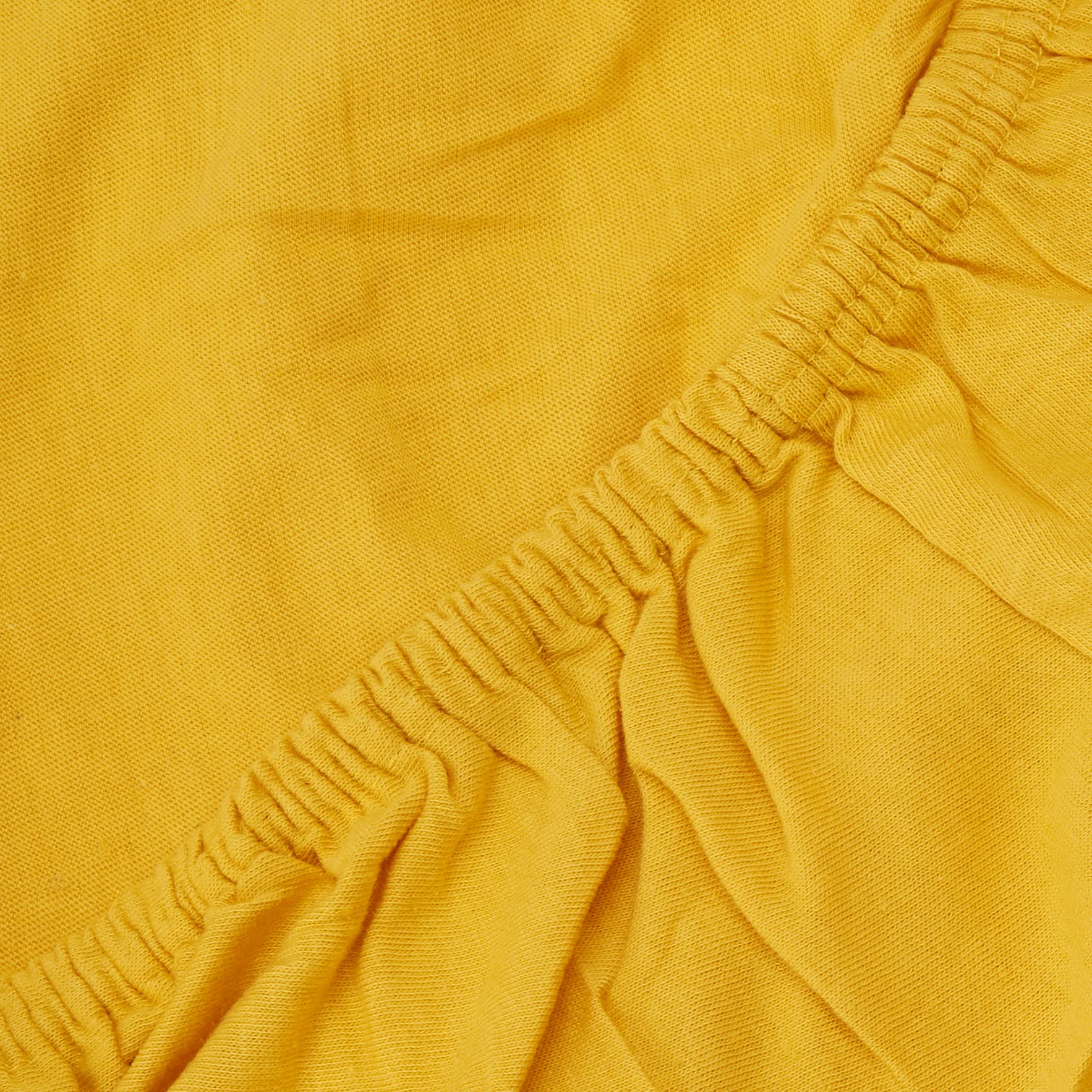 babyCalin - Set 2 lenzuola con angoli Senape/bianco 70x140x17 cm