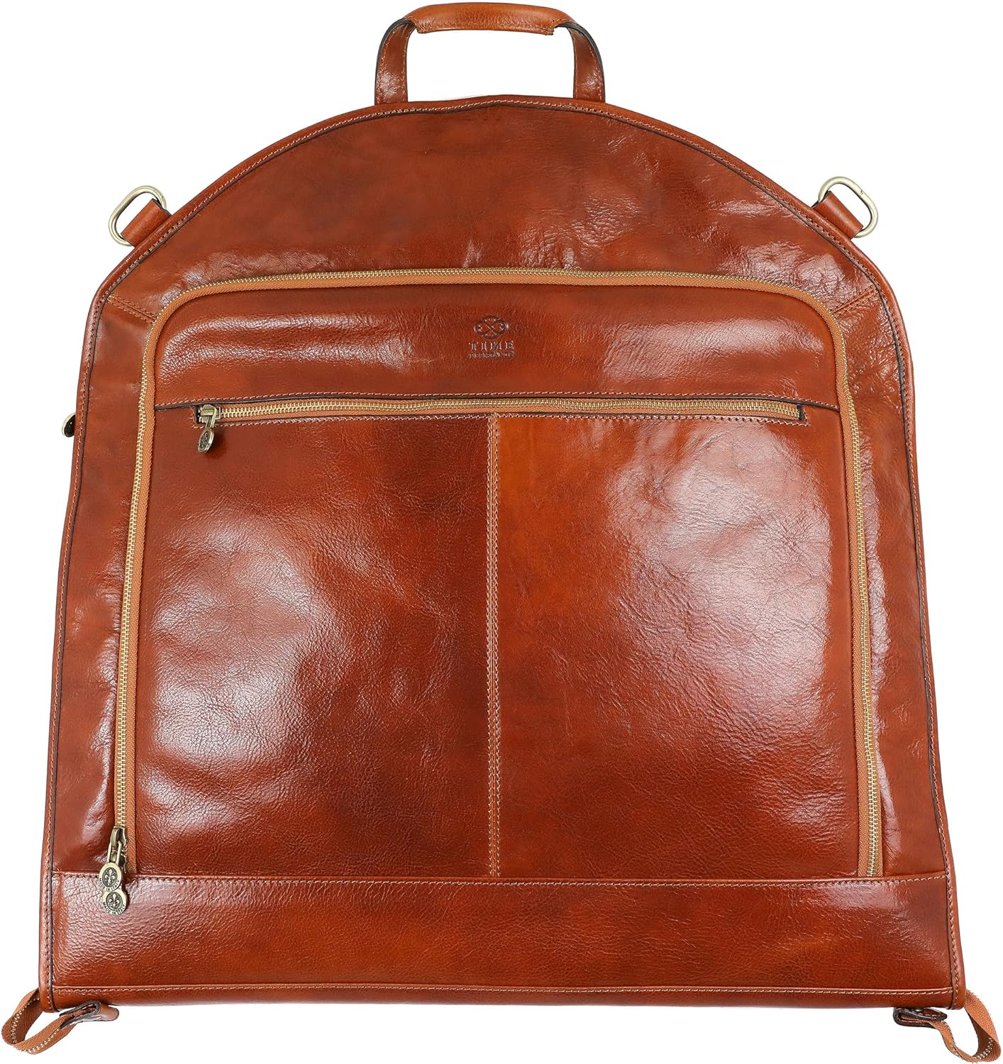 Leather Garment Bag Suit Carrier Slim Carry-on Garment Dress Protection Bag