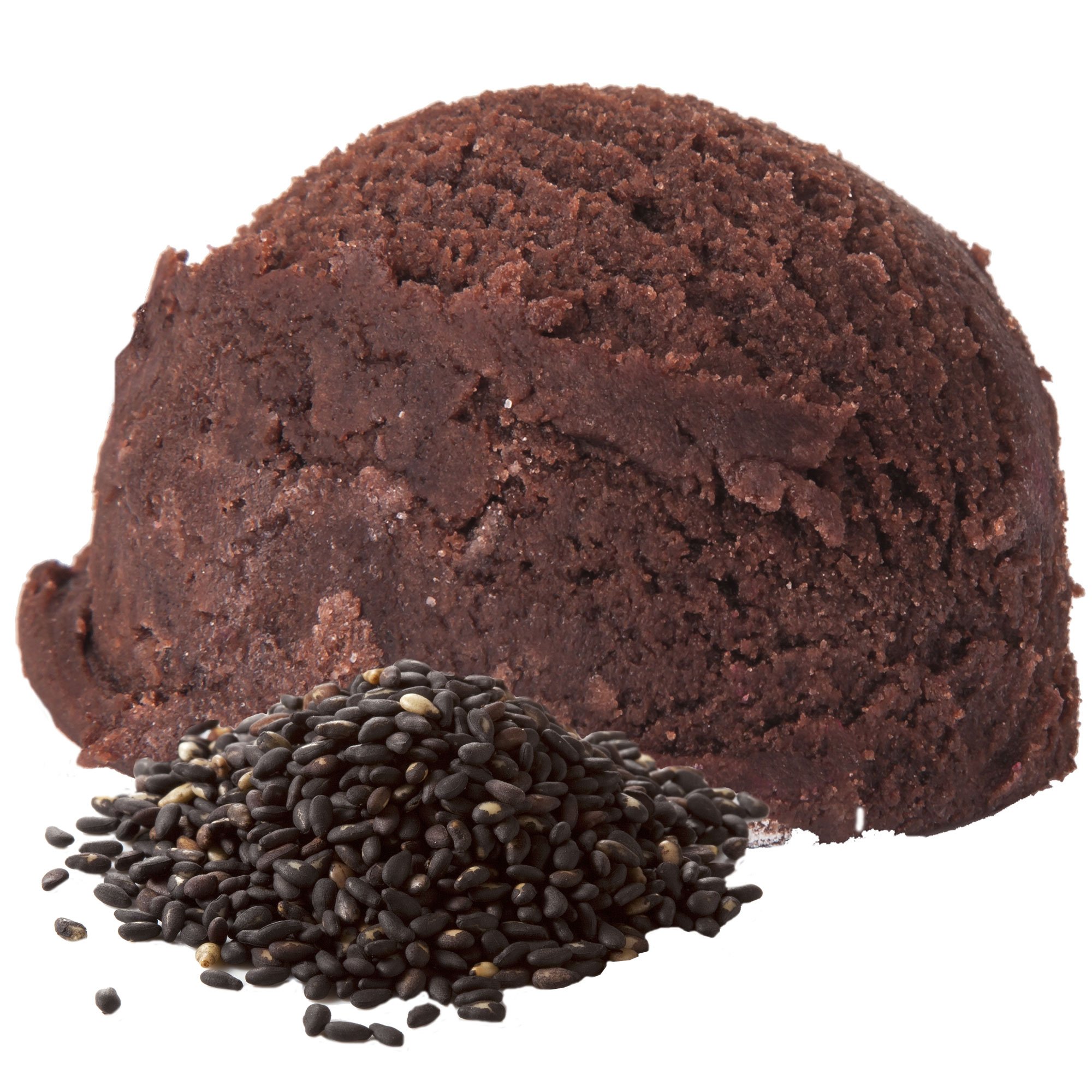 Schwarzer Sesam Geschmack Eispulver VEGAN - OHNE ZUCKER - LAKTOSEFREI - GLUTENFREI - FETTARM, auch für Diabetiker Milcheis Softeispulver Speiseeispulver Gino Gelati (Schwarzer Sesam, 10 kg)