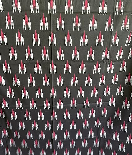 Miniatura 2 de Tela estampada étnica 100% algodón, por yarda, tela decorativa, tapicería, manualidades, costura (72 x 42 pulgadas de ancho)