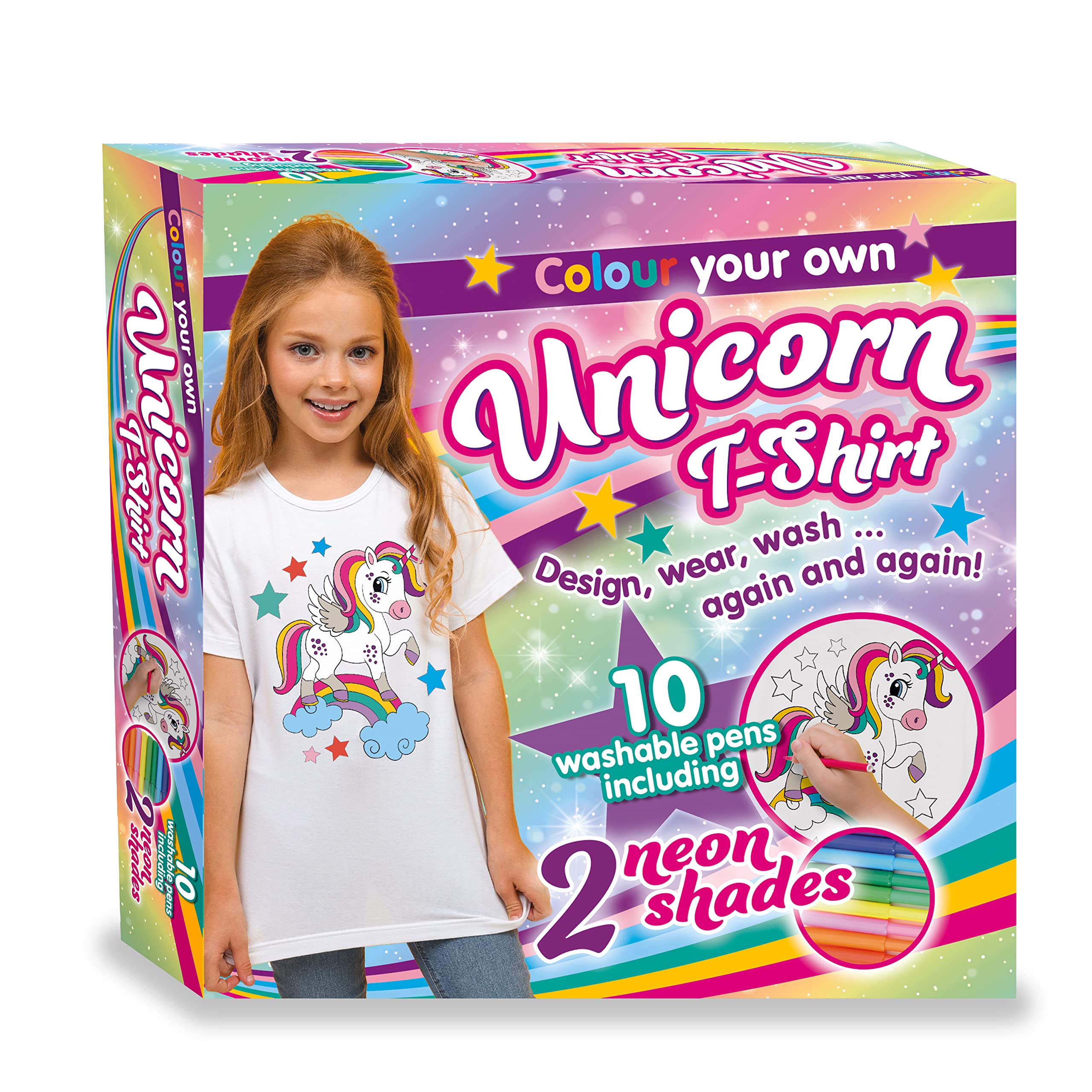 Colour Your Own Unicorn T-Shirt (Fun Box 7)