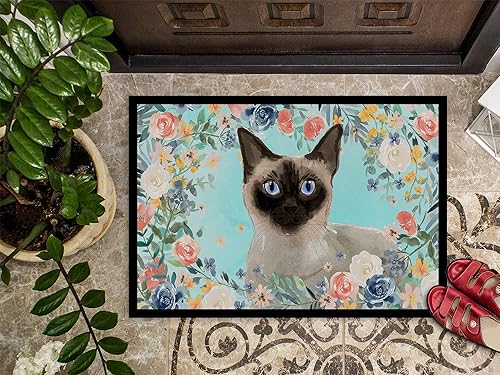 Miniatura 3 de Caroline's Treasures CK3398MAT - Felpudo de 18 x 27 pulgadas para puerta delantera, para interiores y exteriores, antideslizante, lavable, pelo