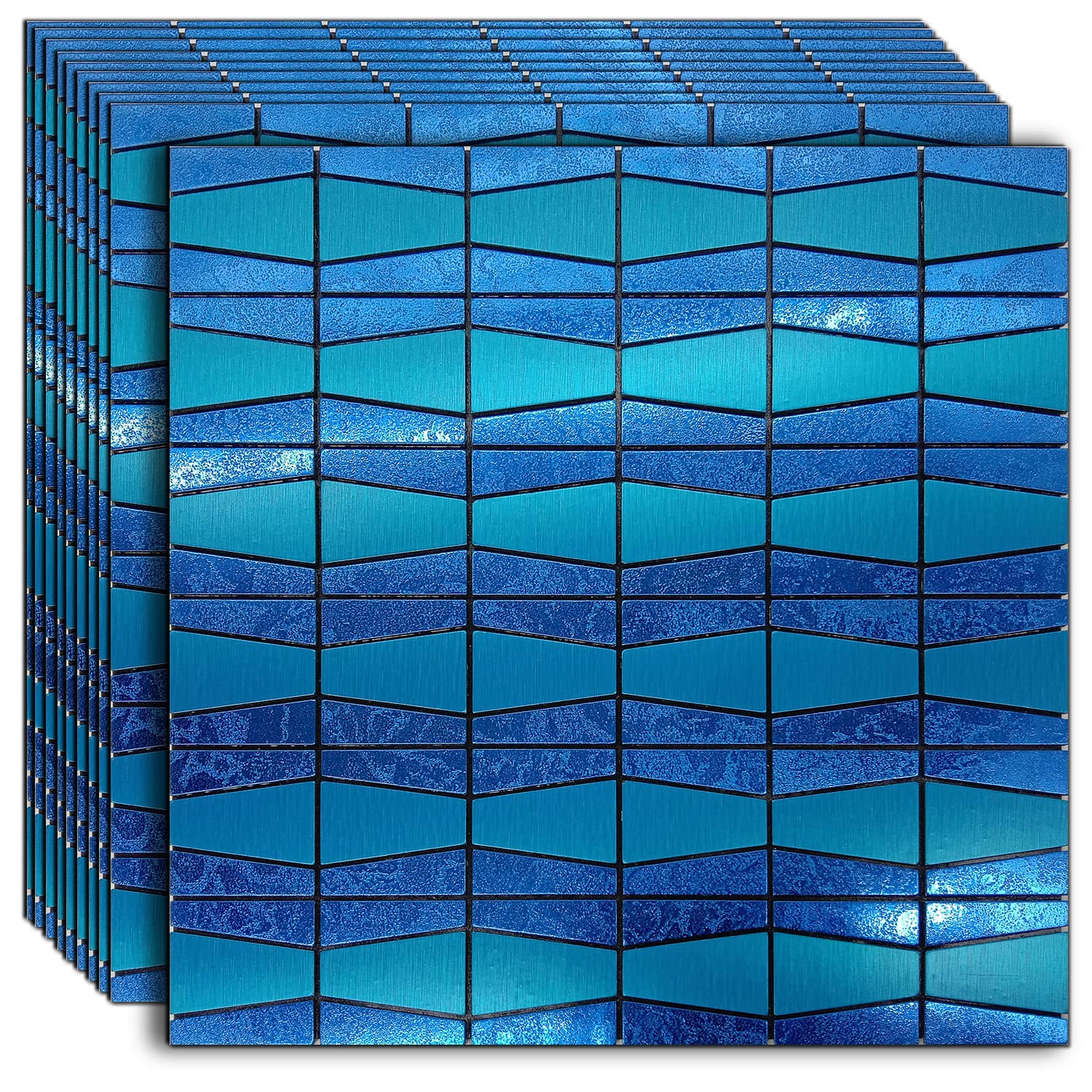 weimeisc 10 Sheets Peel and Stick Backsplash Tile for Kitchen, Self-Adhesive Mosaic Tile, Stick on Bathroom Vanities，Fireplace Décor, Laundry Table(