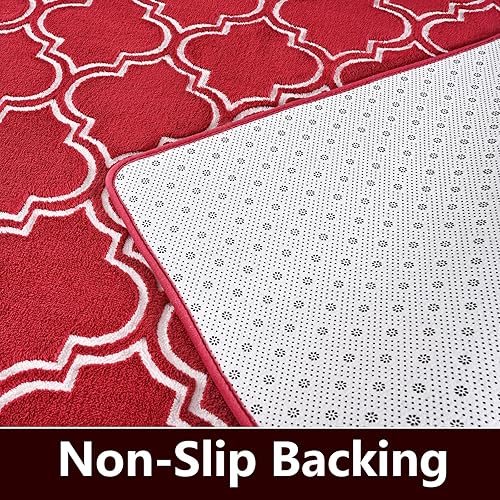 Miniatura 80 de Amearea Alfombra mullida para interiores, alfombras marroquíes suaves con enrejado para dormitorio, alfombra moderna para sala de estar, habitación