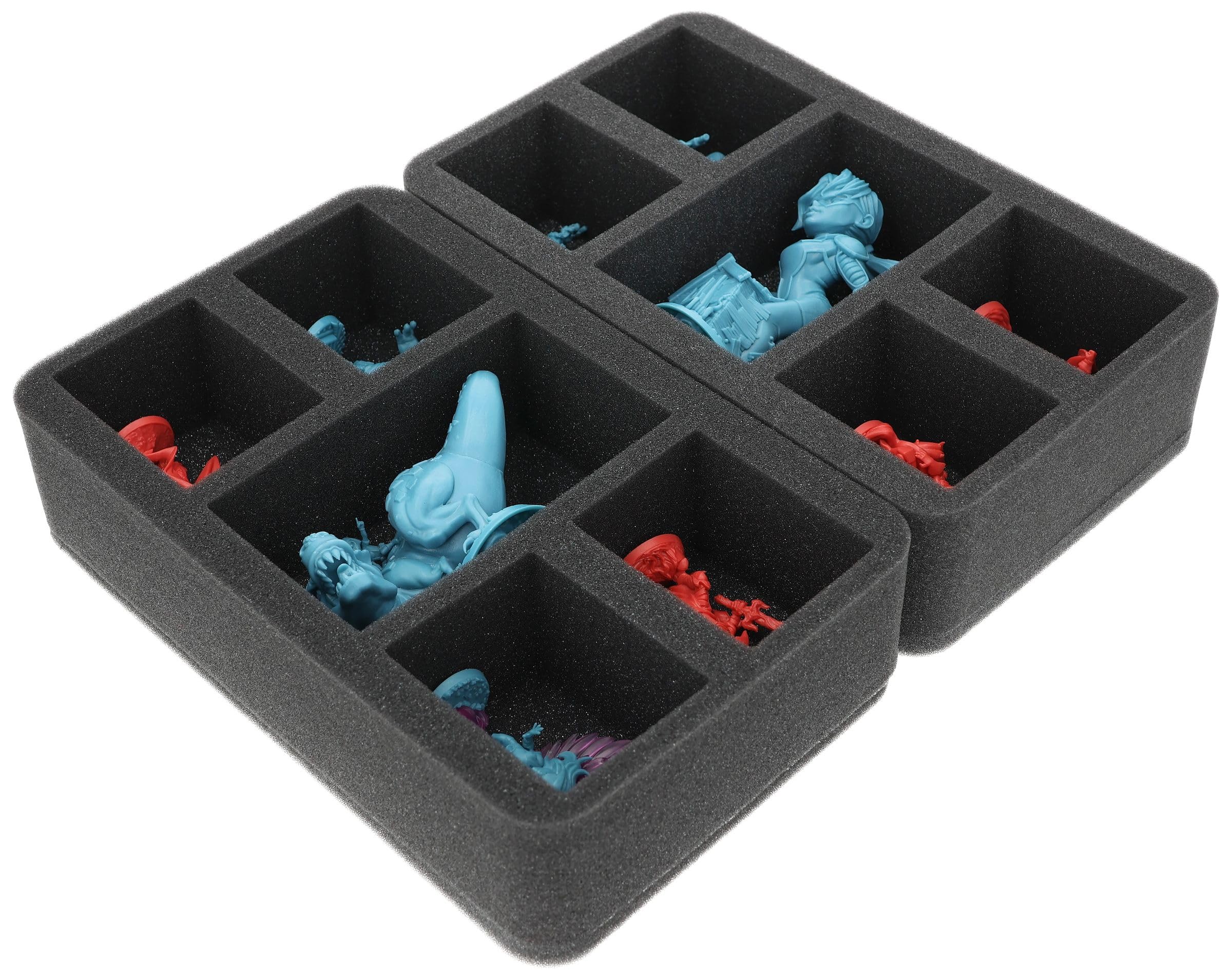 Feldherr Lagerbox-Set + 2 Spielkarten-Sortierboxen kompatibel mit Marvel United: Multiverse 'Herald Pledge' - Sichere Aufbewahrung für Miniaturen + Zubehör
