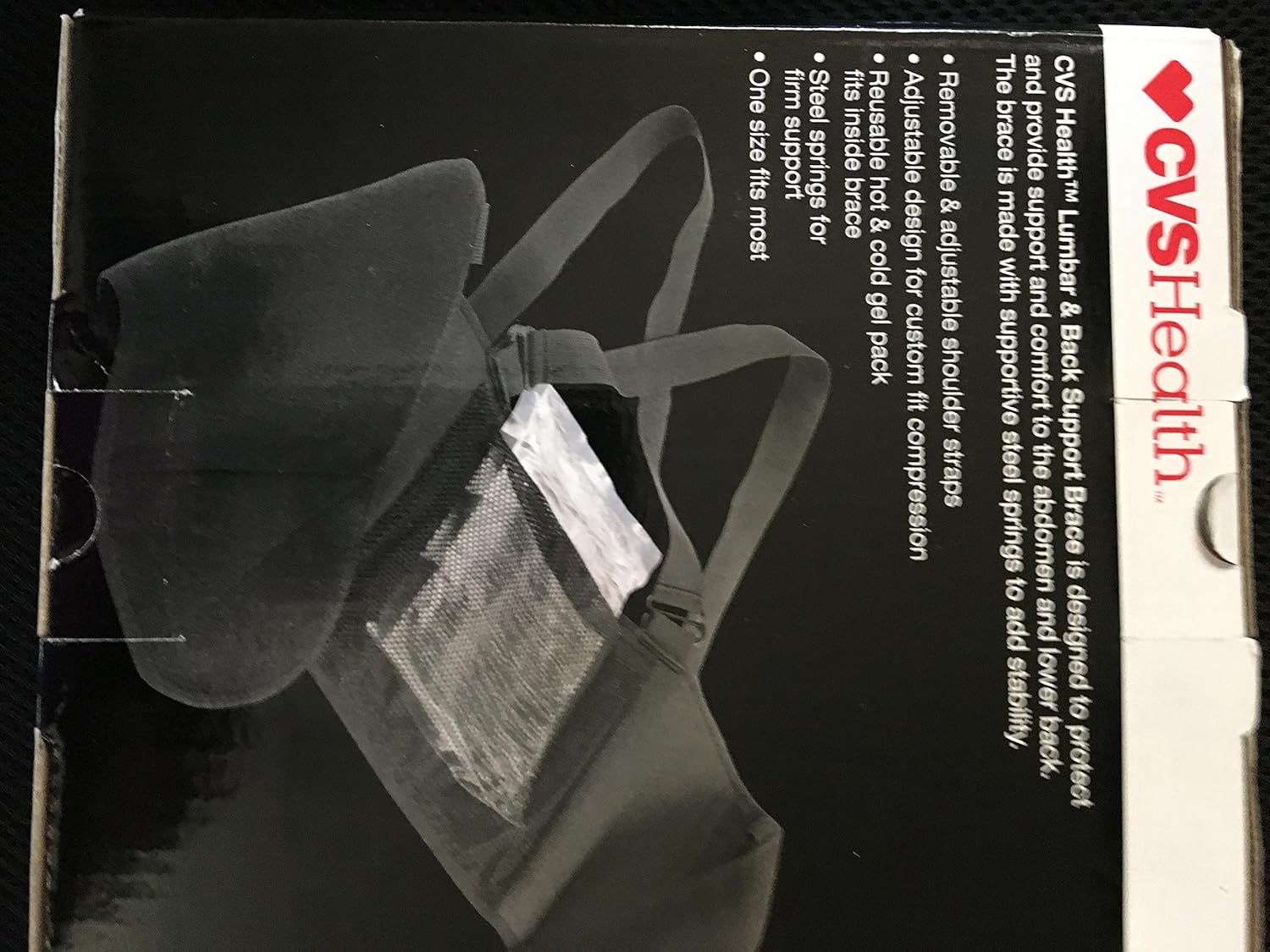 cvs back brace