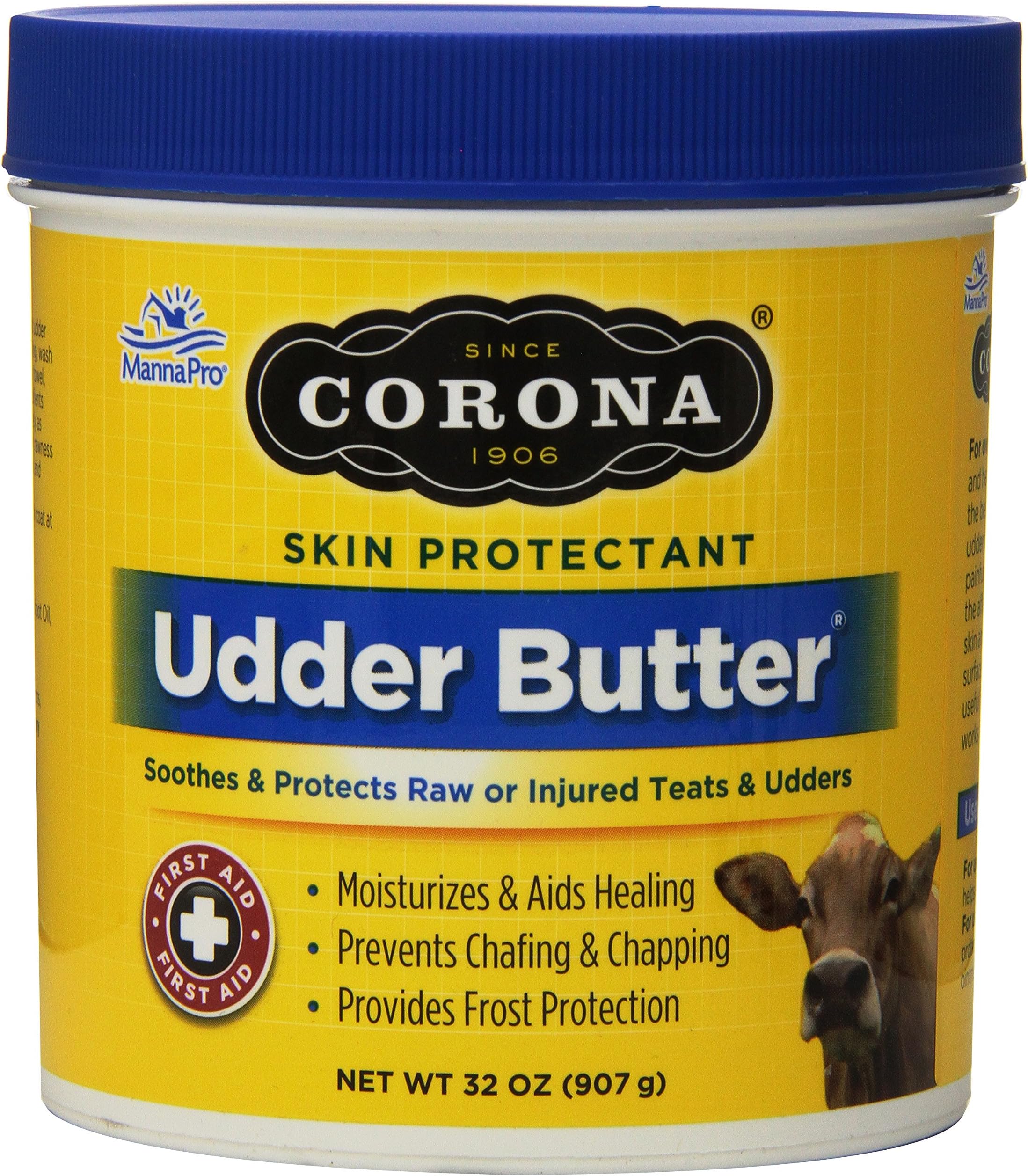 Manna Pro 0095025331 Corona Udder Butter Lanolin Enriched Moisturizing Ointment for Pets, 32-Ounce