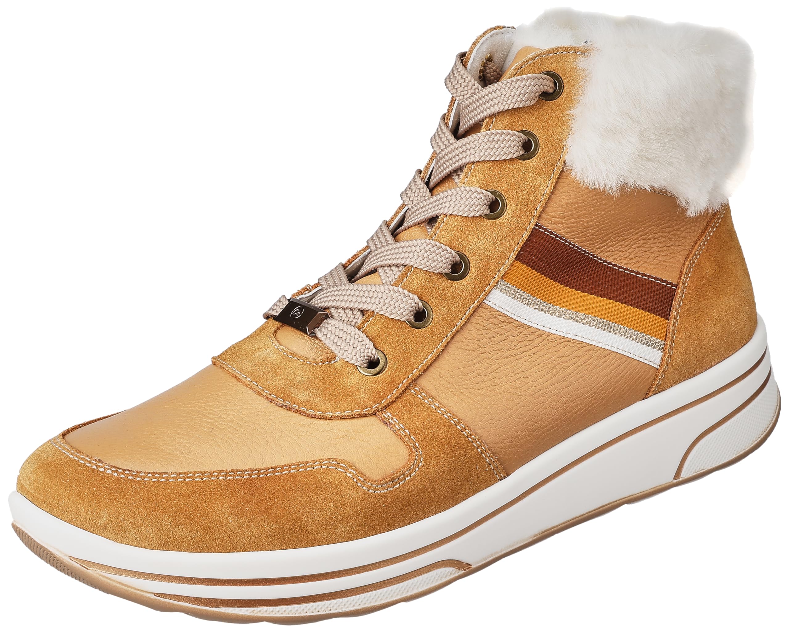 ARA Women's Sapporo Mid-Cut Trainers, Caramel Light, 36 EU Weit