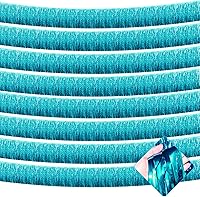 Vista 21 de Paquete de 10 guirnaldas de flecos metálicos de oropel de 10 pies para colgar en la pared, telón de fondo para flotadores de desfile, despedida