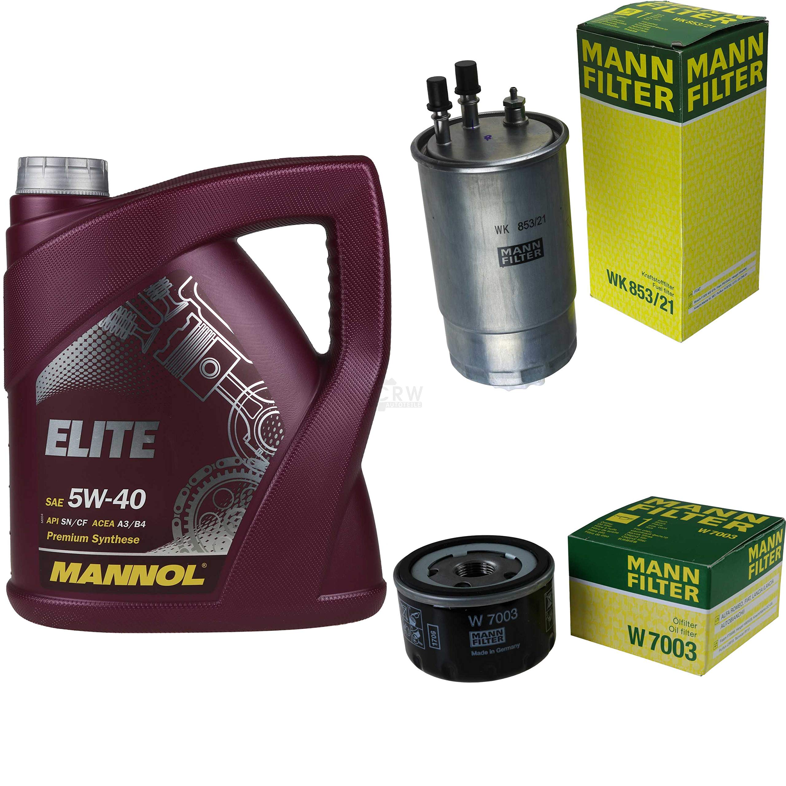 Mannol Elite 5W-40 API SN/CF MANN-FILTER - Filtro de aceite para motor