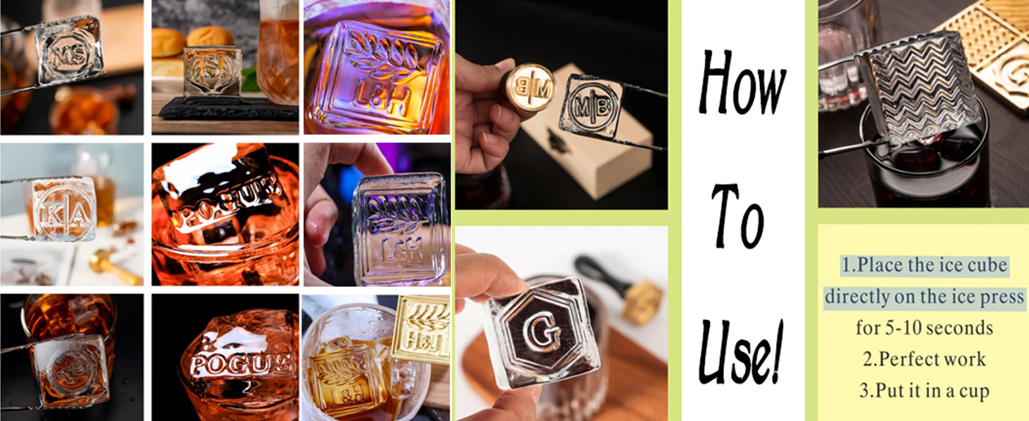 Tampon à Glaçons Personnalisé Avec Logo Personnalisé Avec