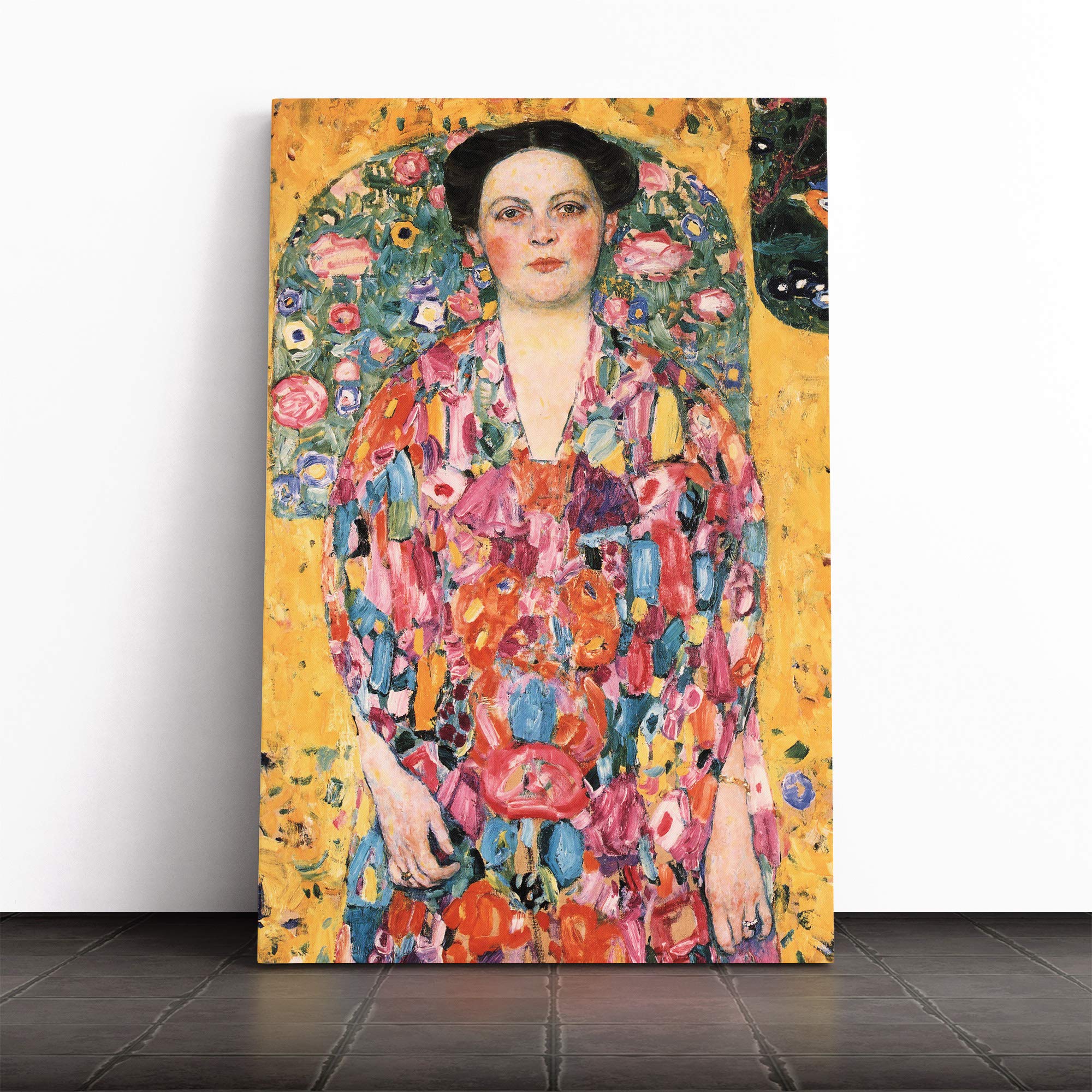 Gustav Klimt Eugenia Primavisa Canvas Print | Gallery Wrapped 30mm Frame Wall Art | 30x20 inches | Ready to Hang | Modern Picture | Living Room Bedroom Lounge Office