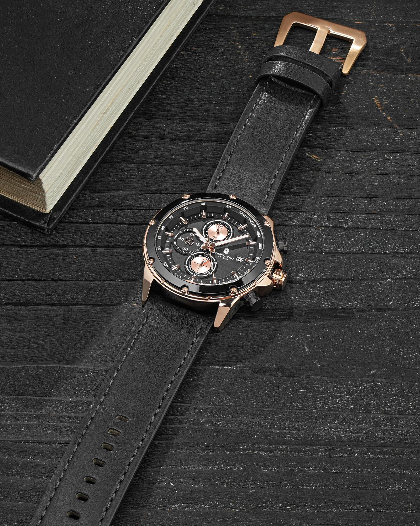 by BENYAR Montre Homme Montres Bracelet pour Homme chronographe étanche