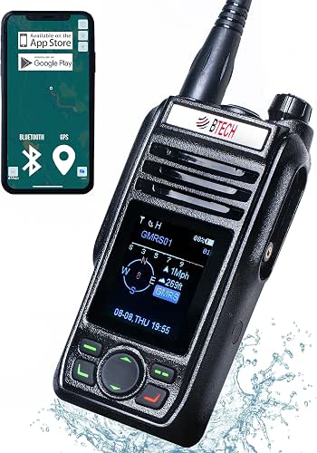 BTECH GMRS-PRO 5W Long-Range GMRS Radio – IP67 Waterproof, Bluetooth
